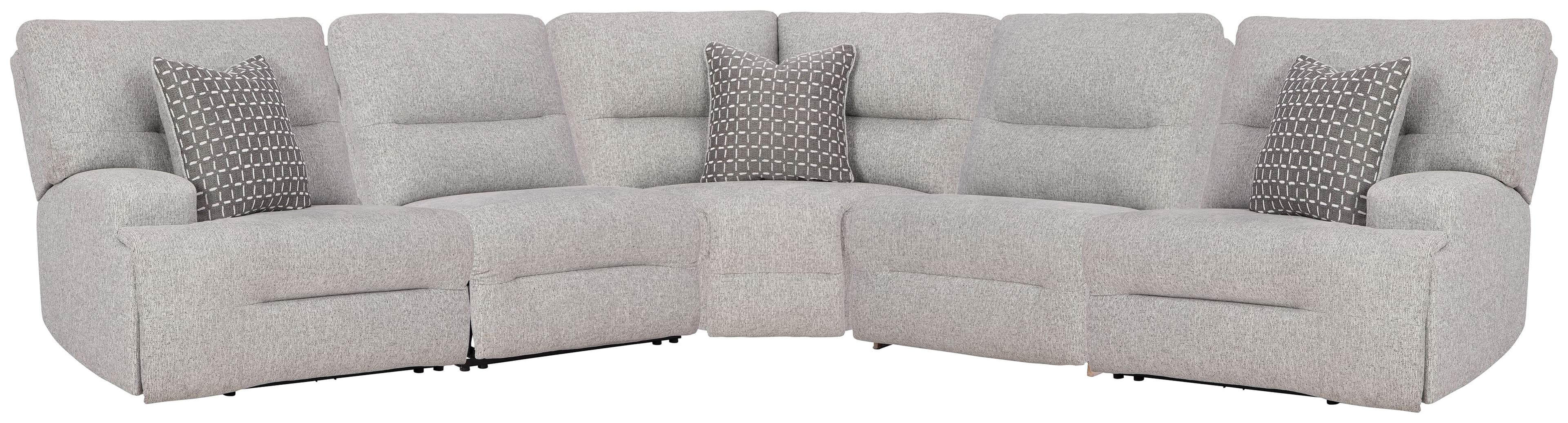 5-Piece Power Reclining Sectional · Pewter