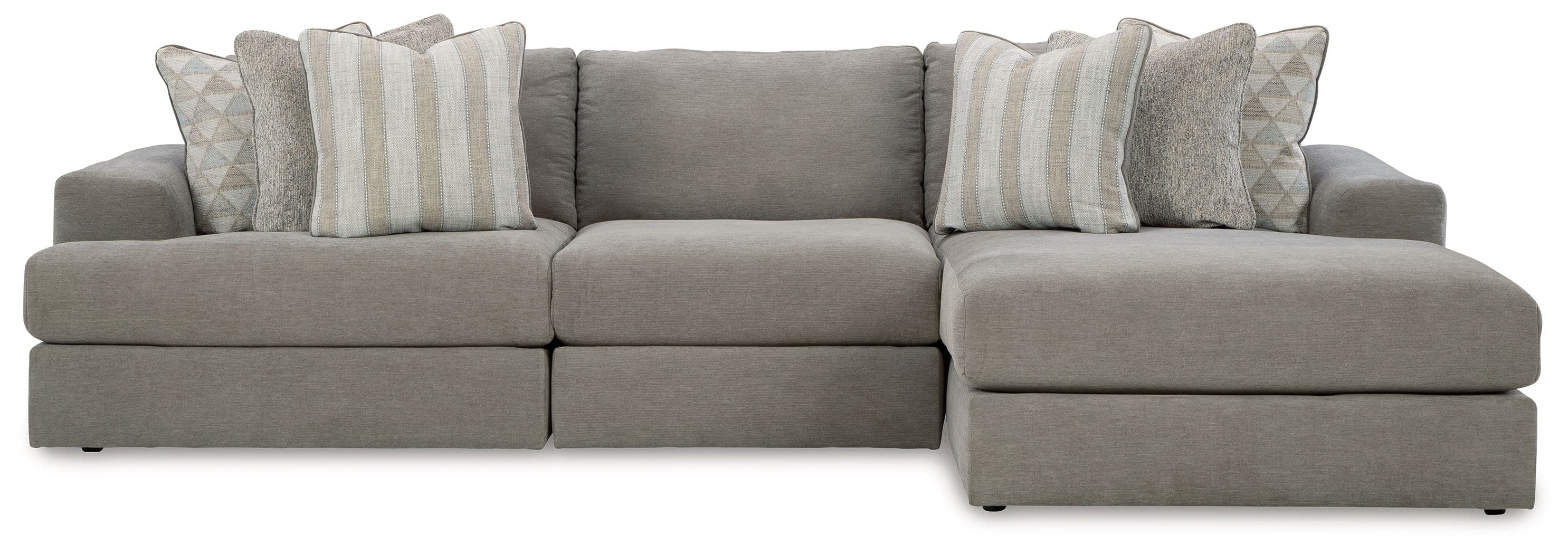 3-Piece Sectional With Raf Corner Chaise