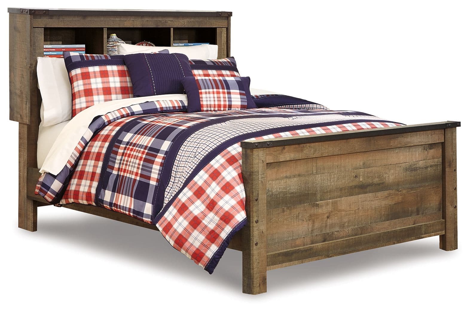 Full Bookcase Panel Bed