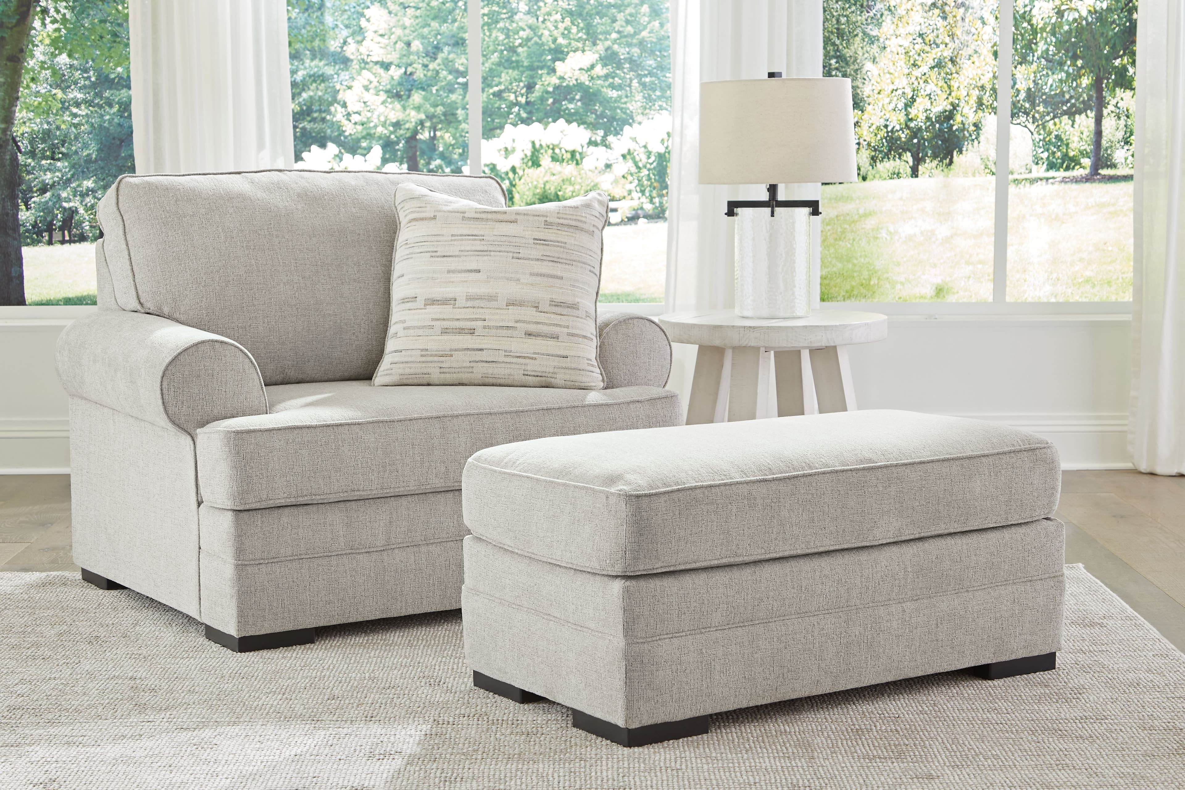 Eastonbridge - 2 Pc. - Chair And A Half, Ottoman - Shadow