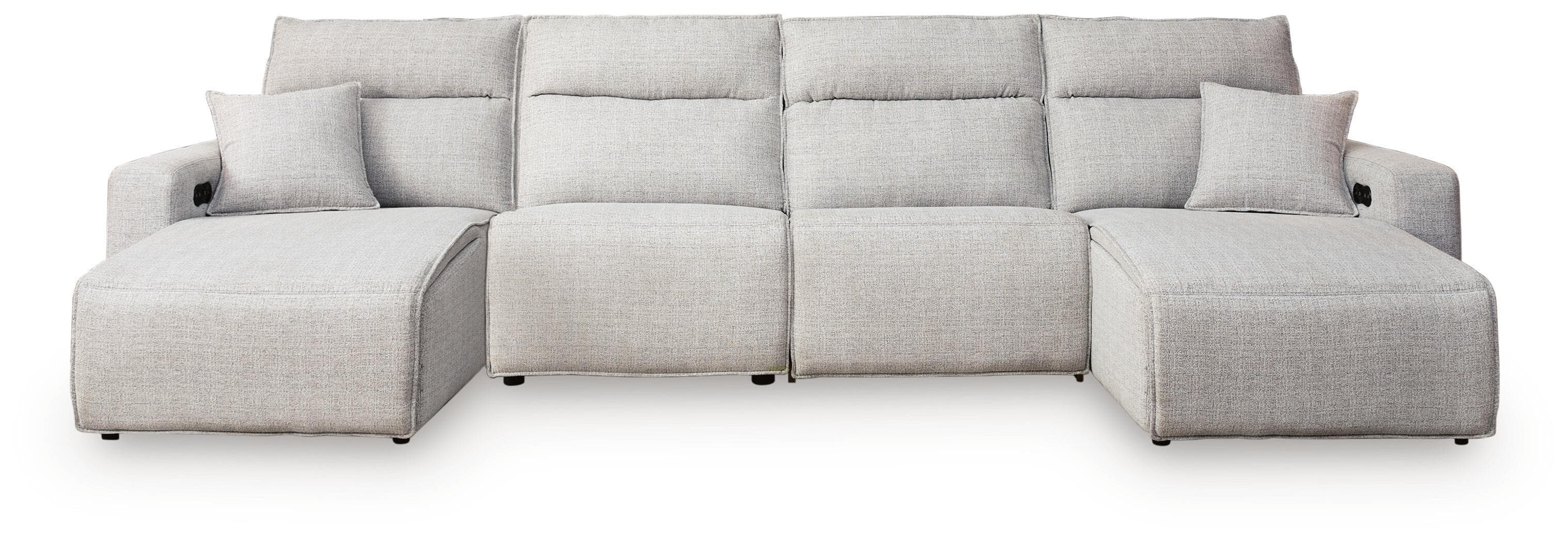 4-Piece Power Reclining Sectional With Double Chaise