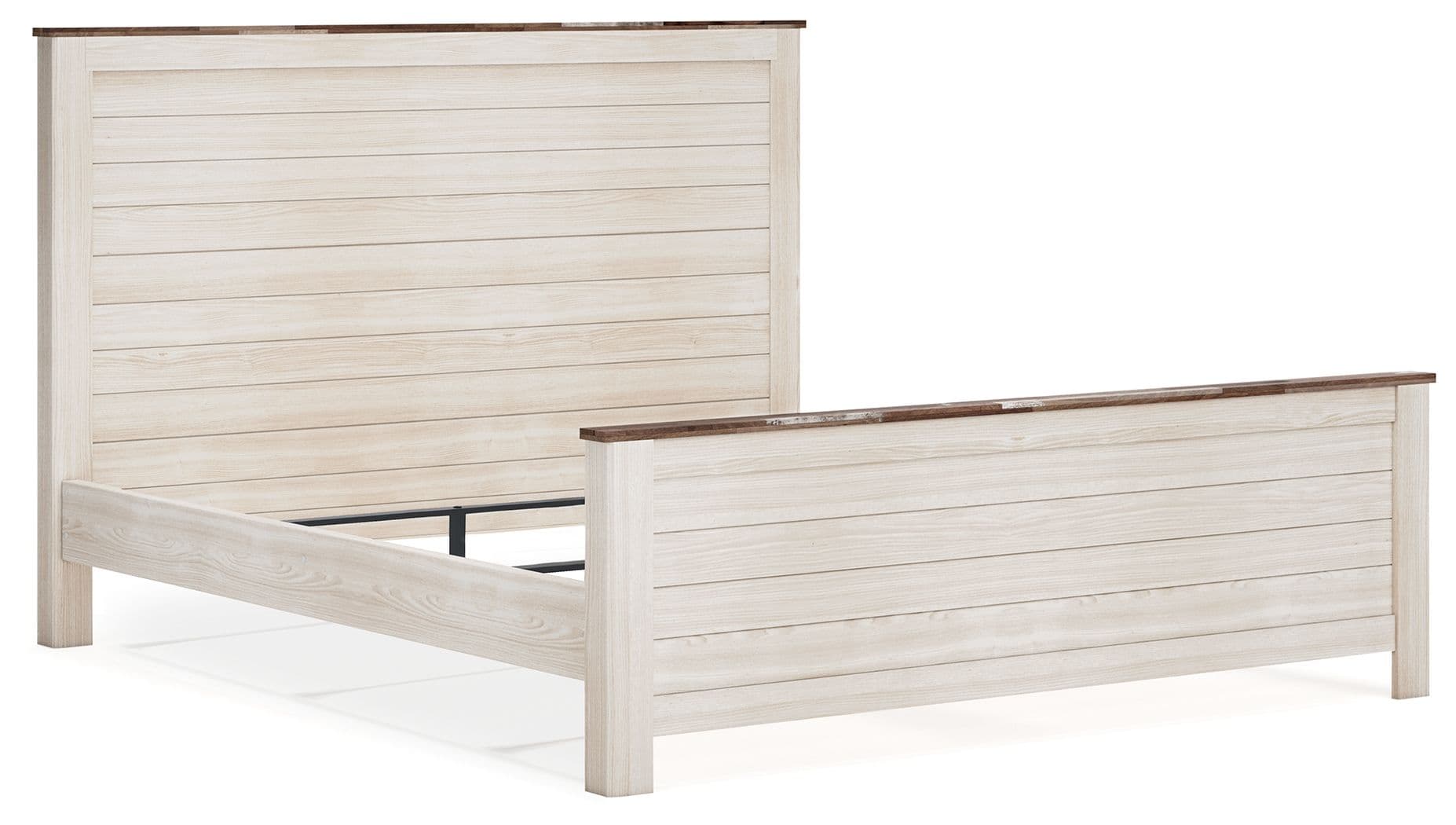 Willowton - California King Panel Bed - Whitewash