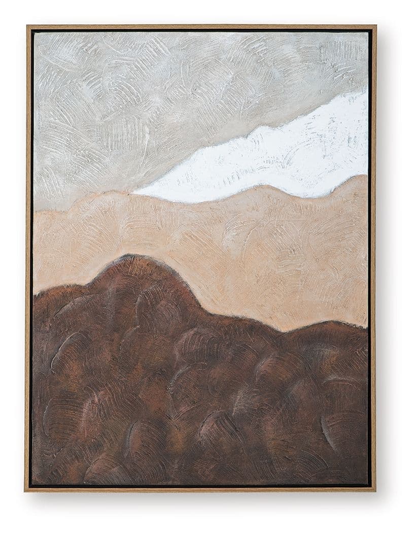 Fanthorne - Wall Art - Tan / Brown / White
