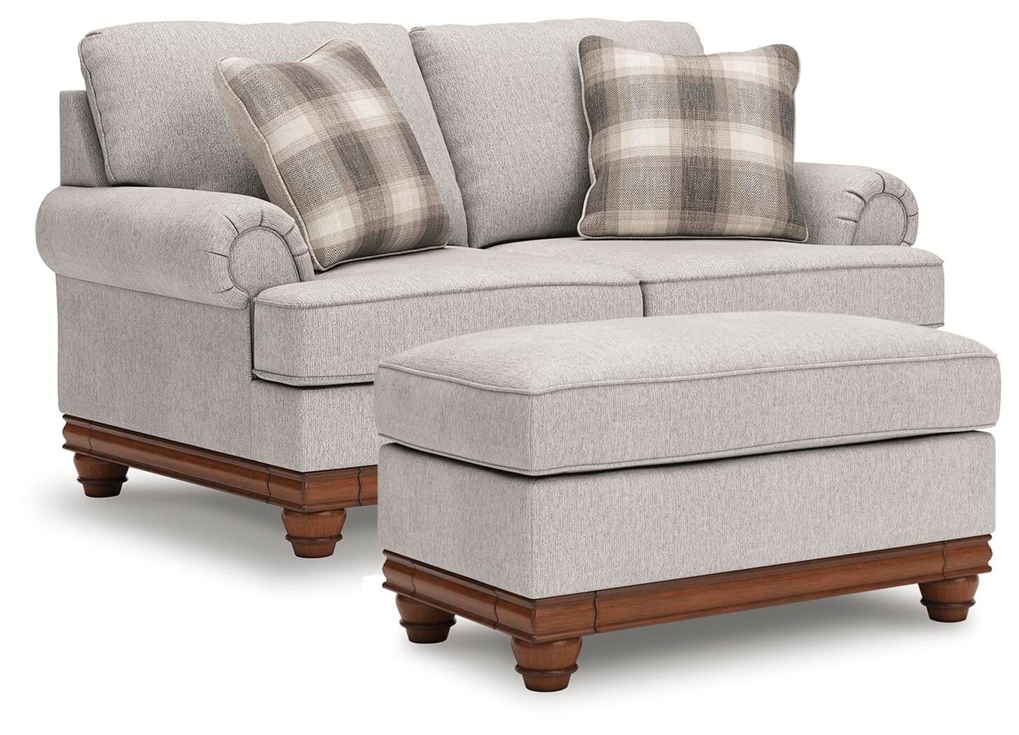 Clearbrooke - 2 Pc. - Loveseat And Ottoman - Sandstone