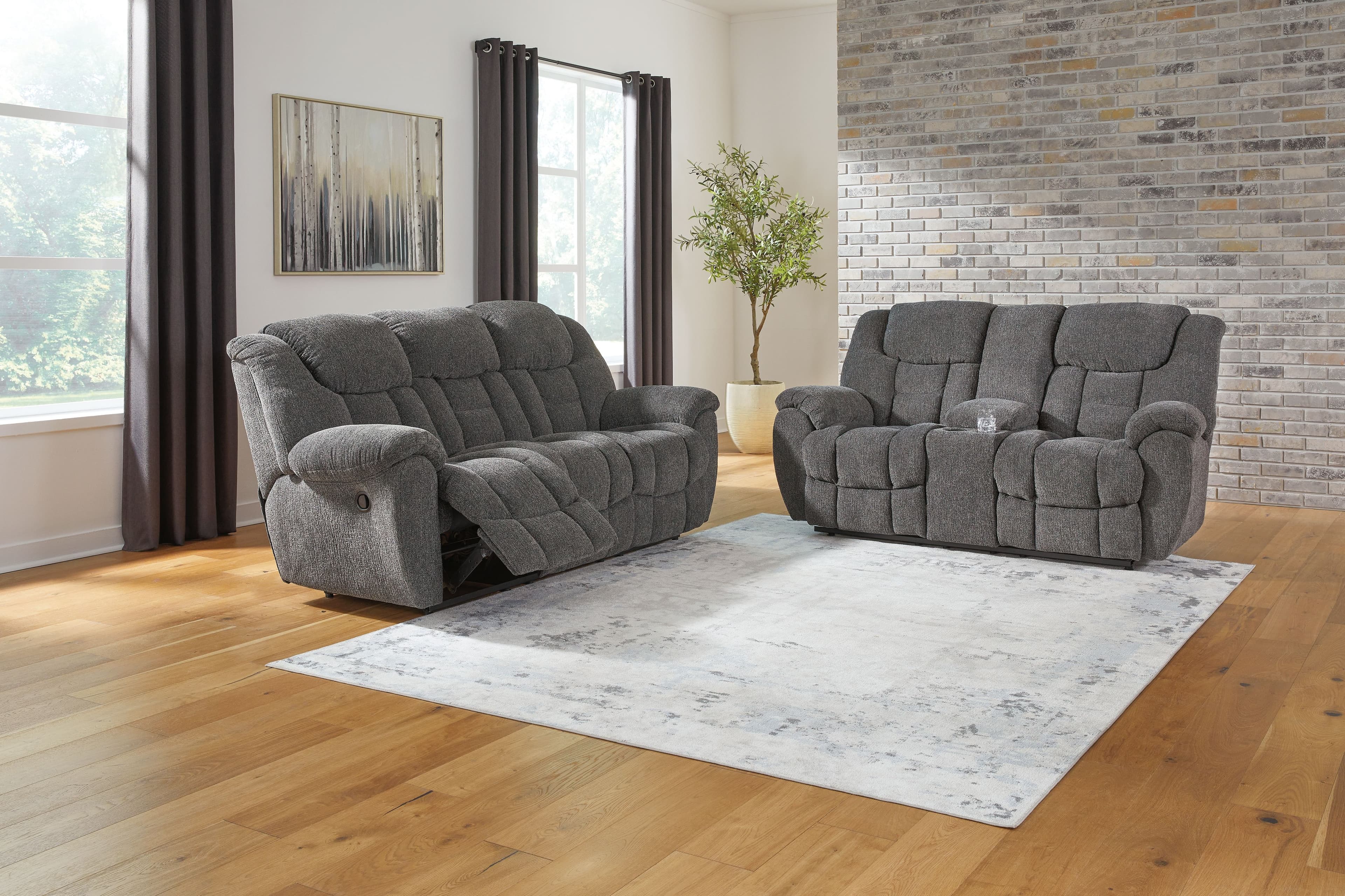 2 Pc. · Reclining Sofa, Reclining Loveseat With Console