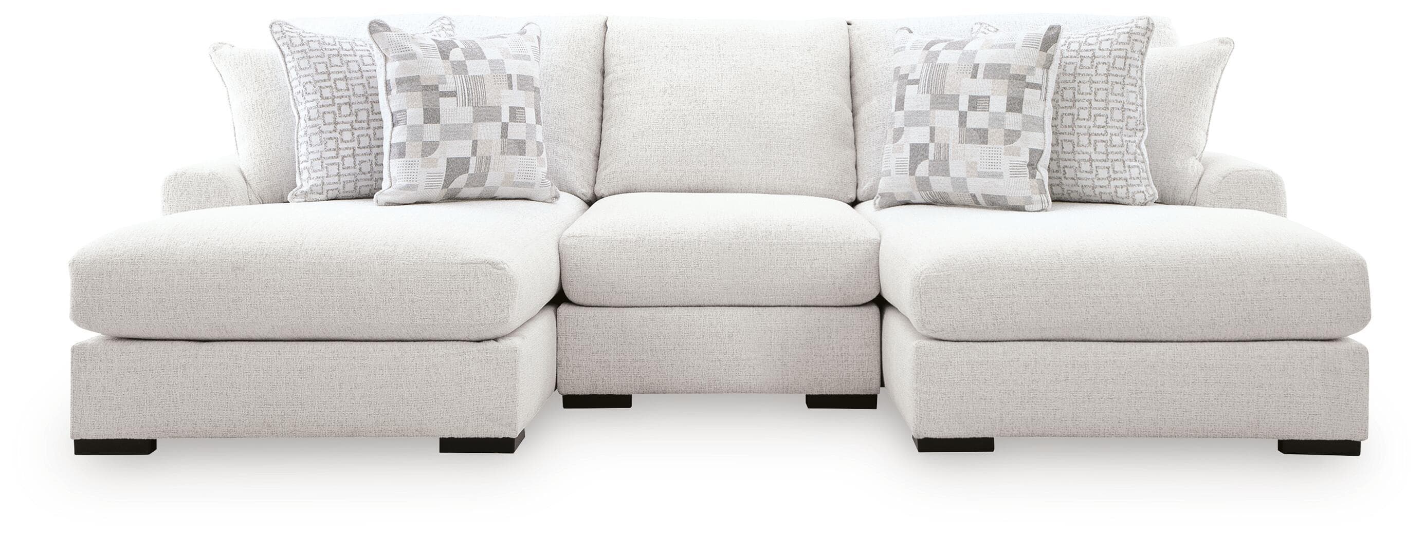Misty-Lakes - 3-Piece Double Chaise Sectional - Chalk