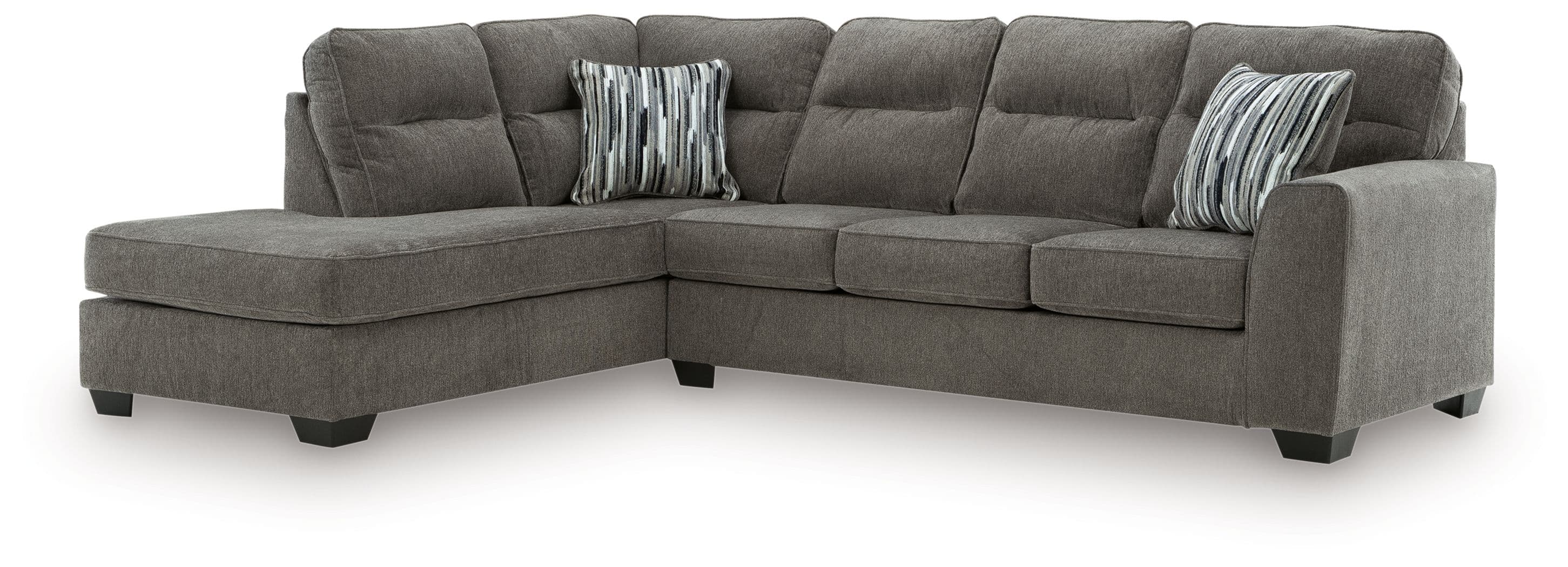 2-Piece Sectional With LAF Corner Chaise · Graphite