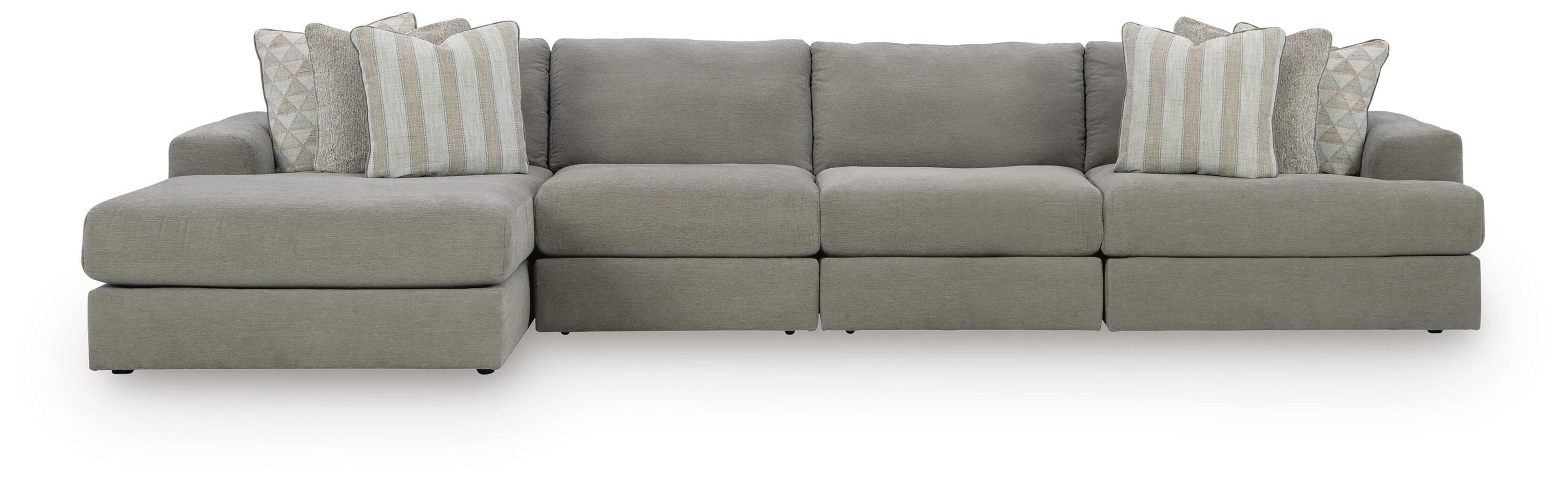 4-Piece Sectional With Laf Corner Chaise