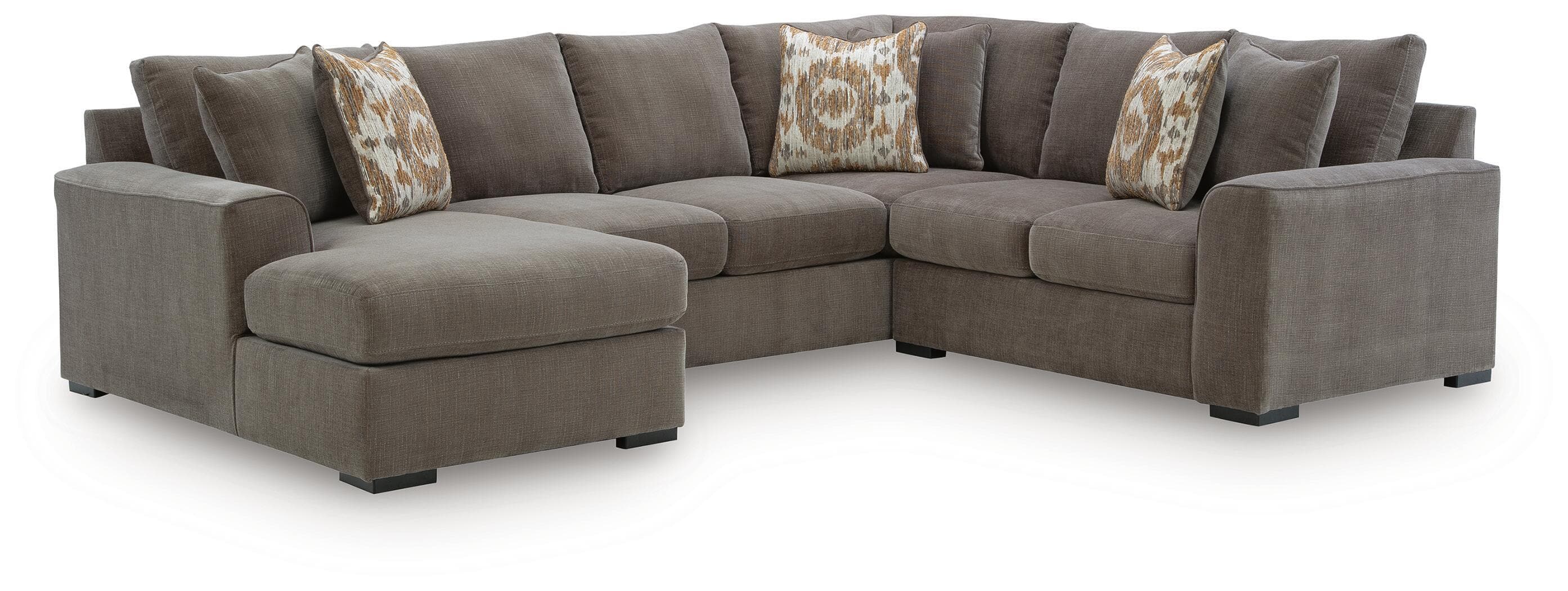Larson Levee - 3-Piece Sectional With LAF Corner Chaise - Espresso
