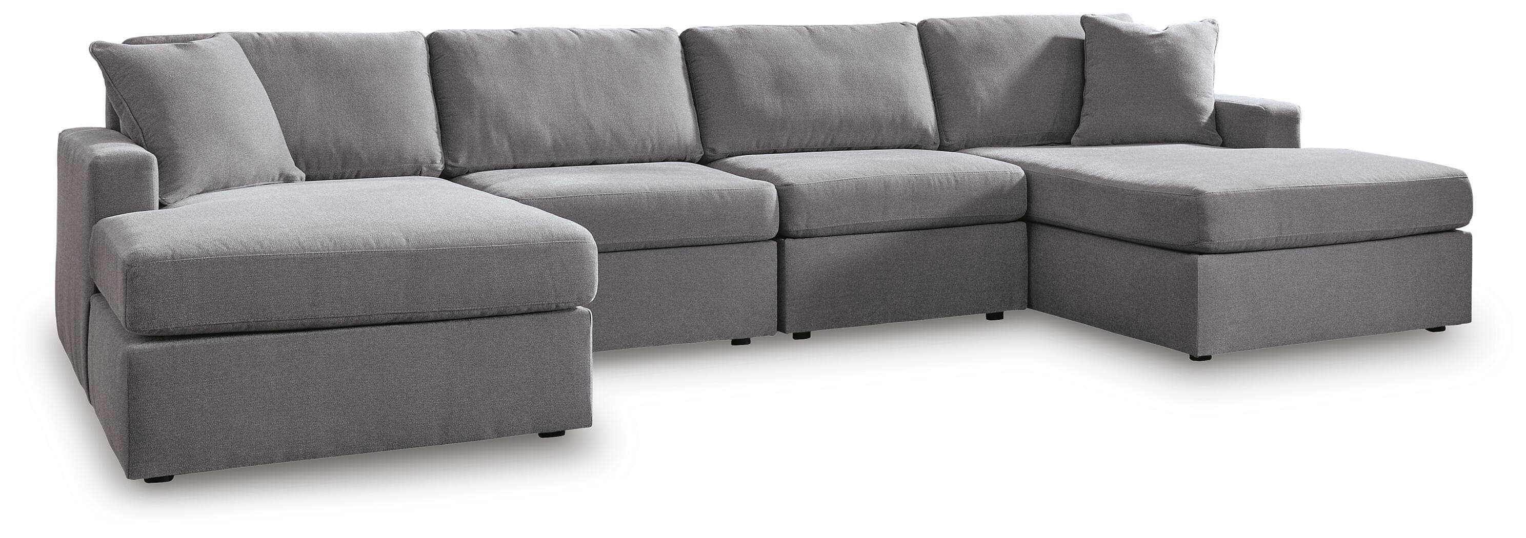 4-Piece Sectional With Laf And Raf Corner Chaises
