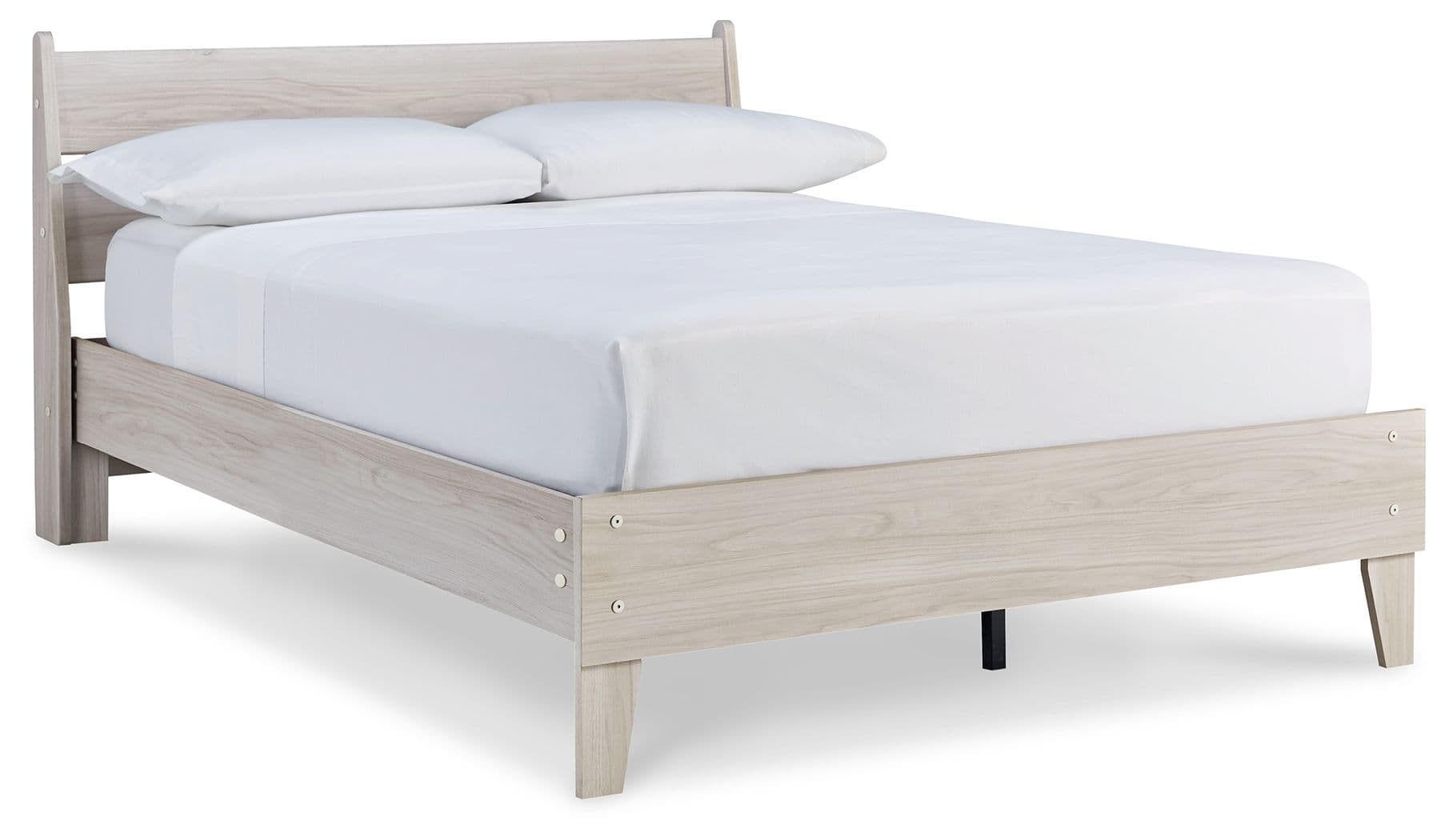 Full Panel Platform Bed · Natural