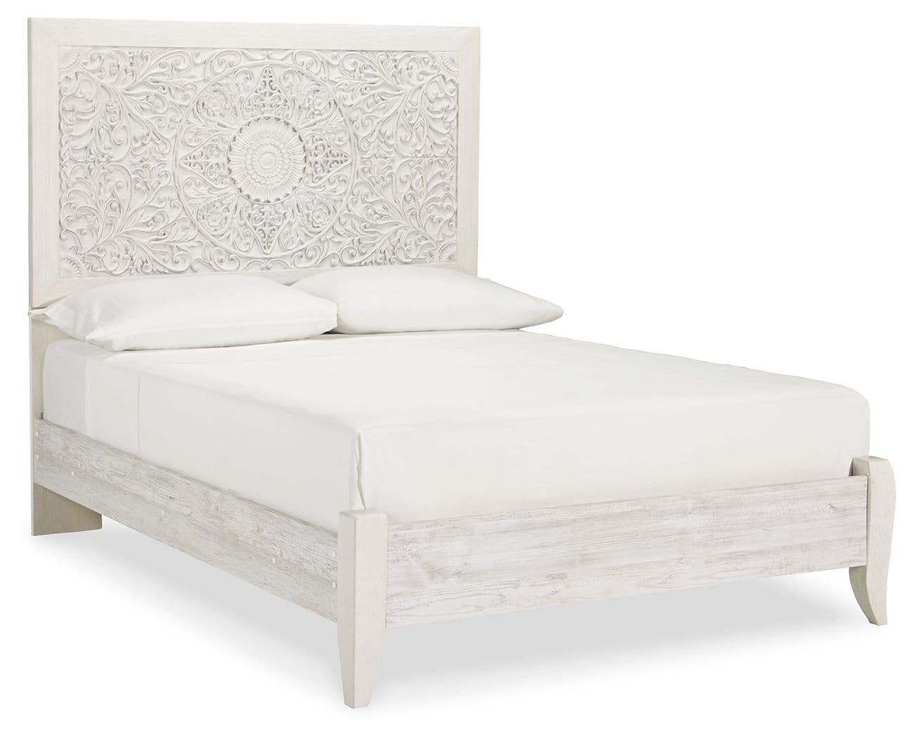 Paxberry - Full Panel Bed - Whitewash