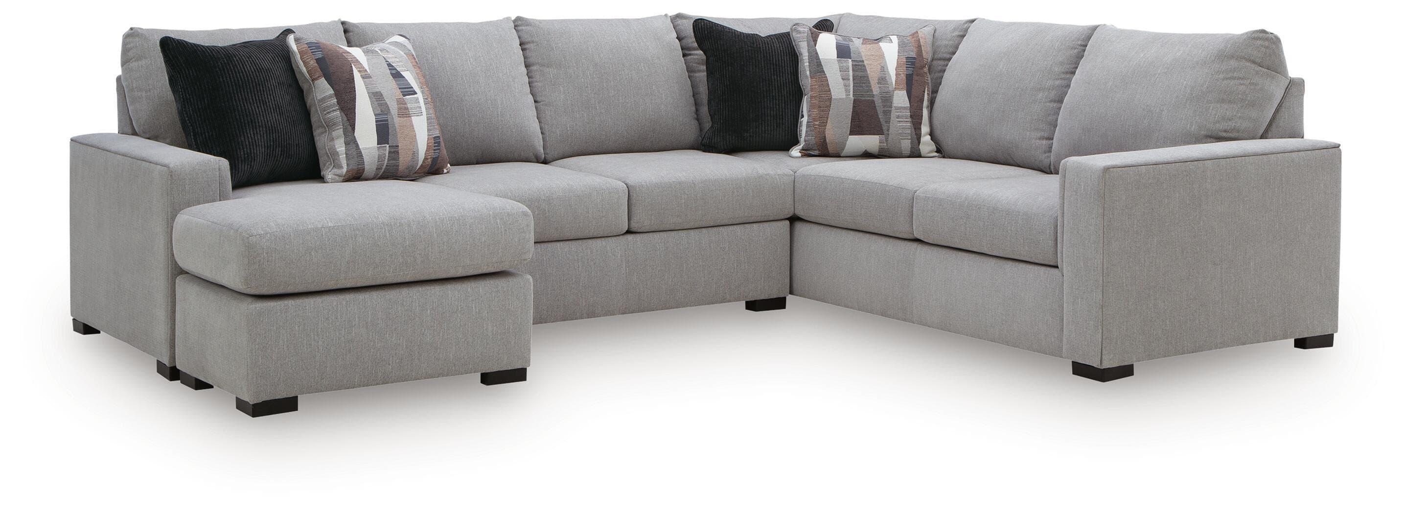 Lakepoint - 2-Piece Sectional With LAF Sofa Chaise - Nickel