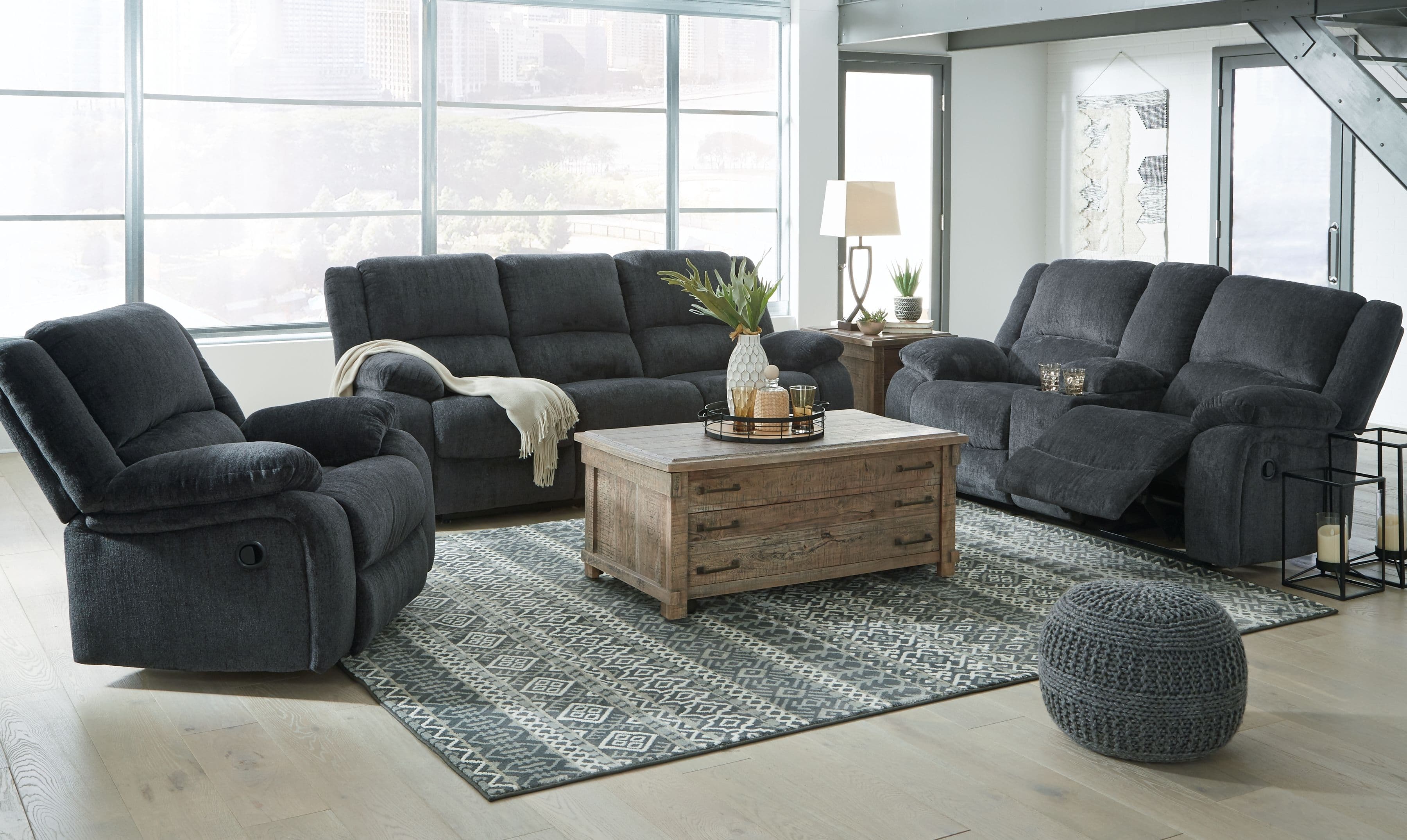 3 Pc. · Reclining Sofa, Loveseat, Rocker Recliner