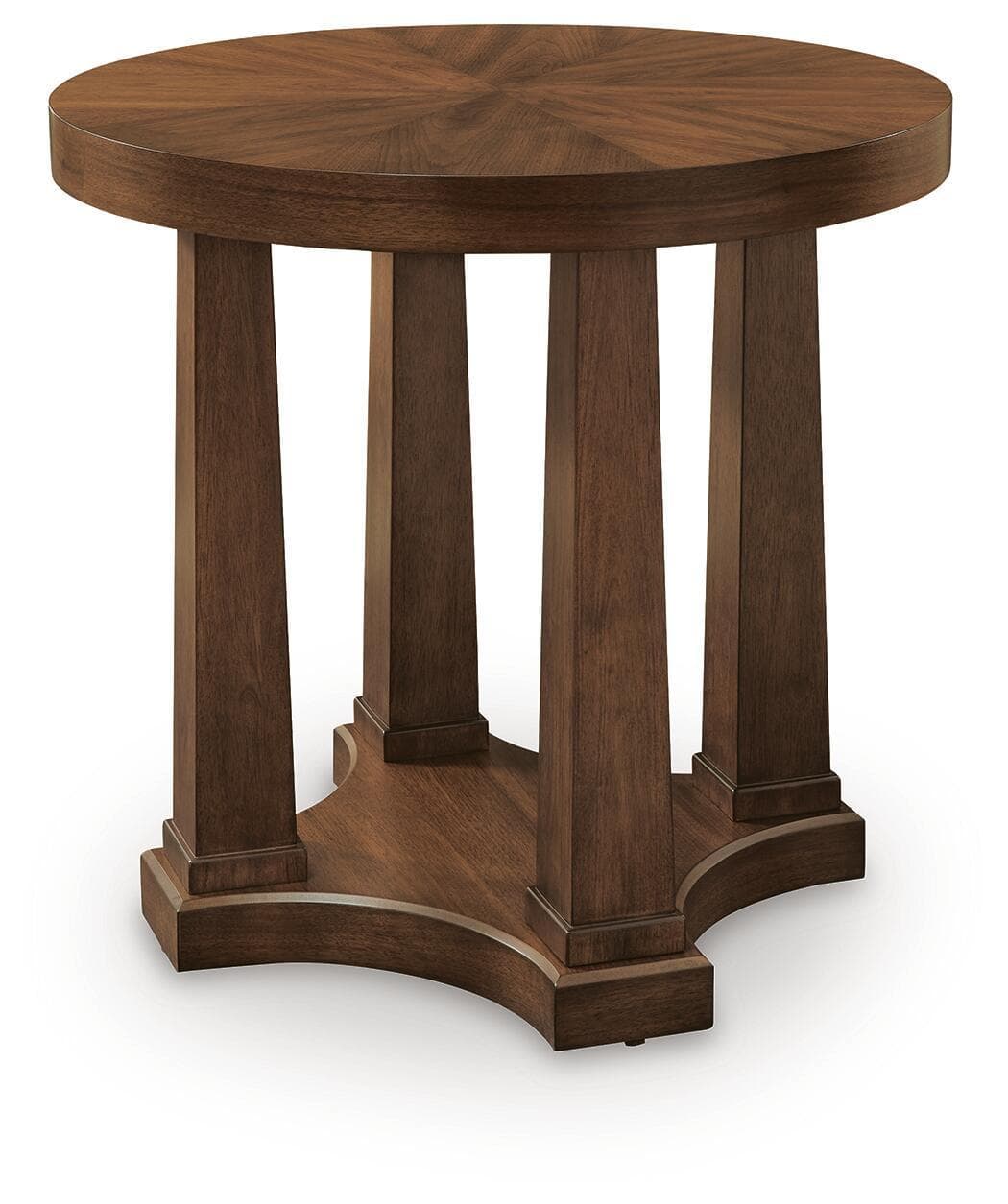 Rustic Plains - Round End Table - Warm Brown