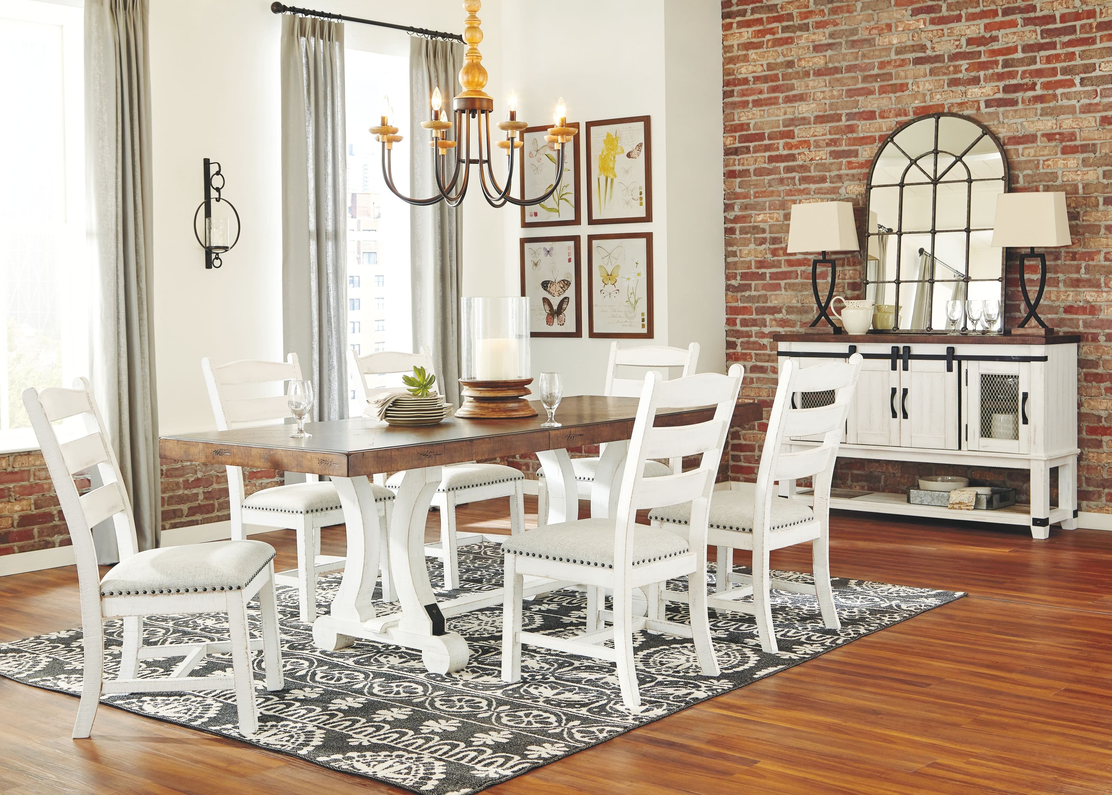 8 Pc. · Dining Room Table, 6 Side Chairs, Server