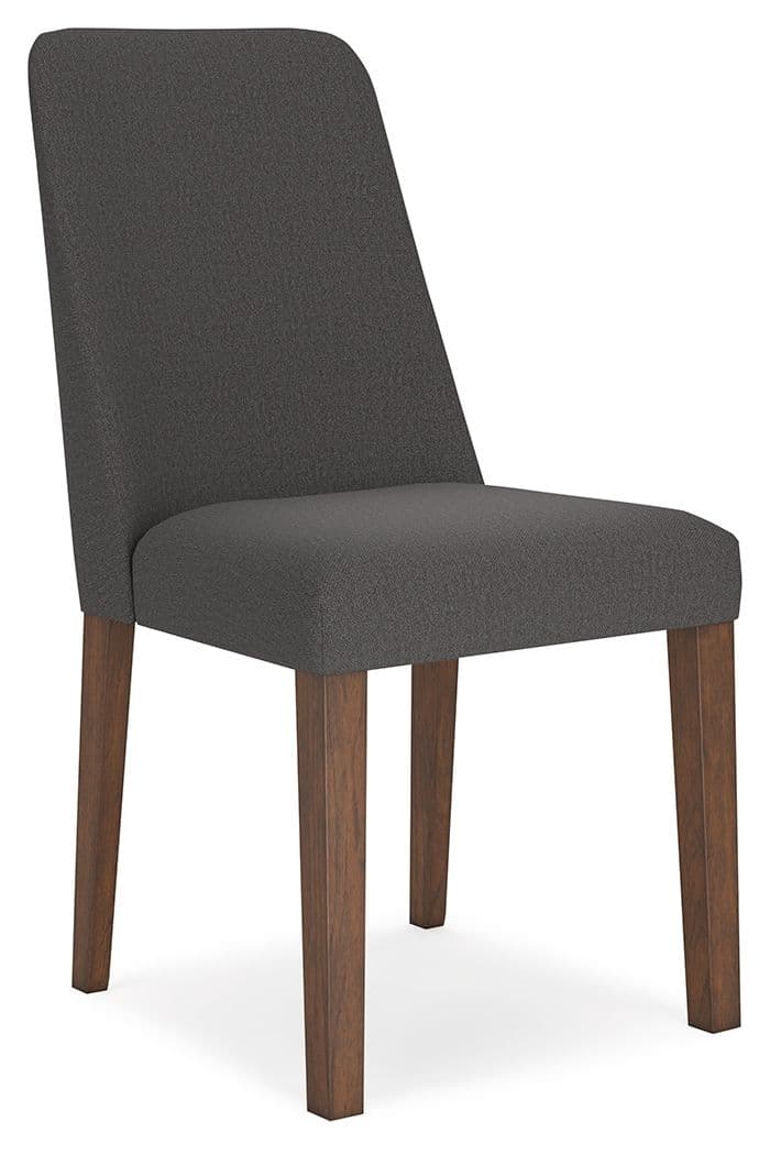 Lyncott - Dining Uph Side Chair (Set of 2) - Charcoal / Brown