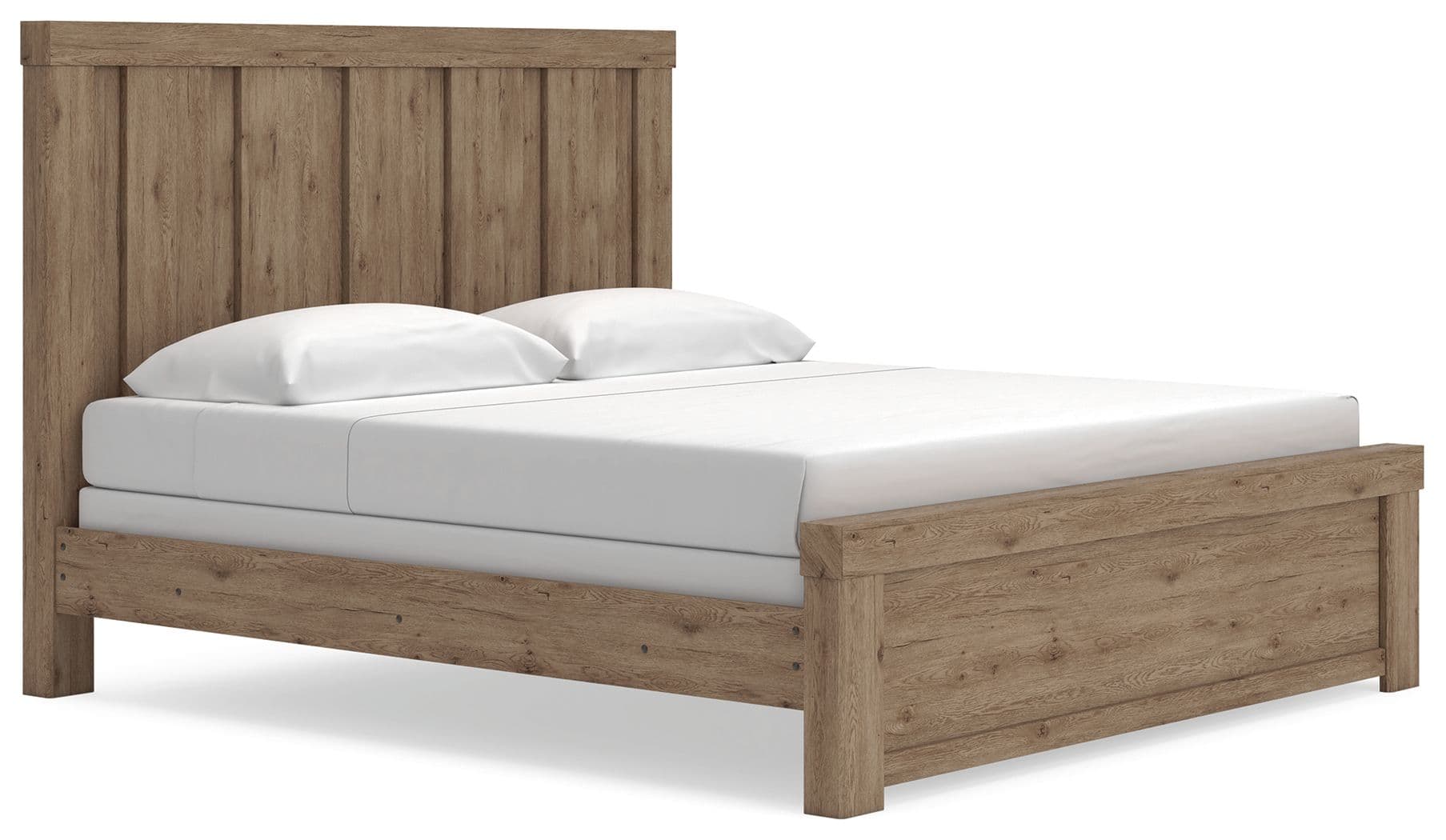 Oliandon - King Panel Bed - Light Brown