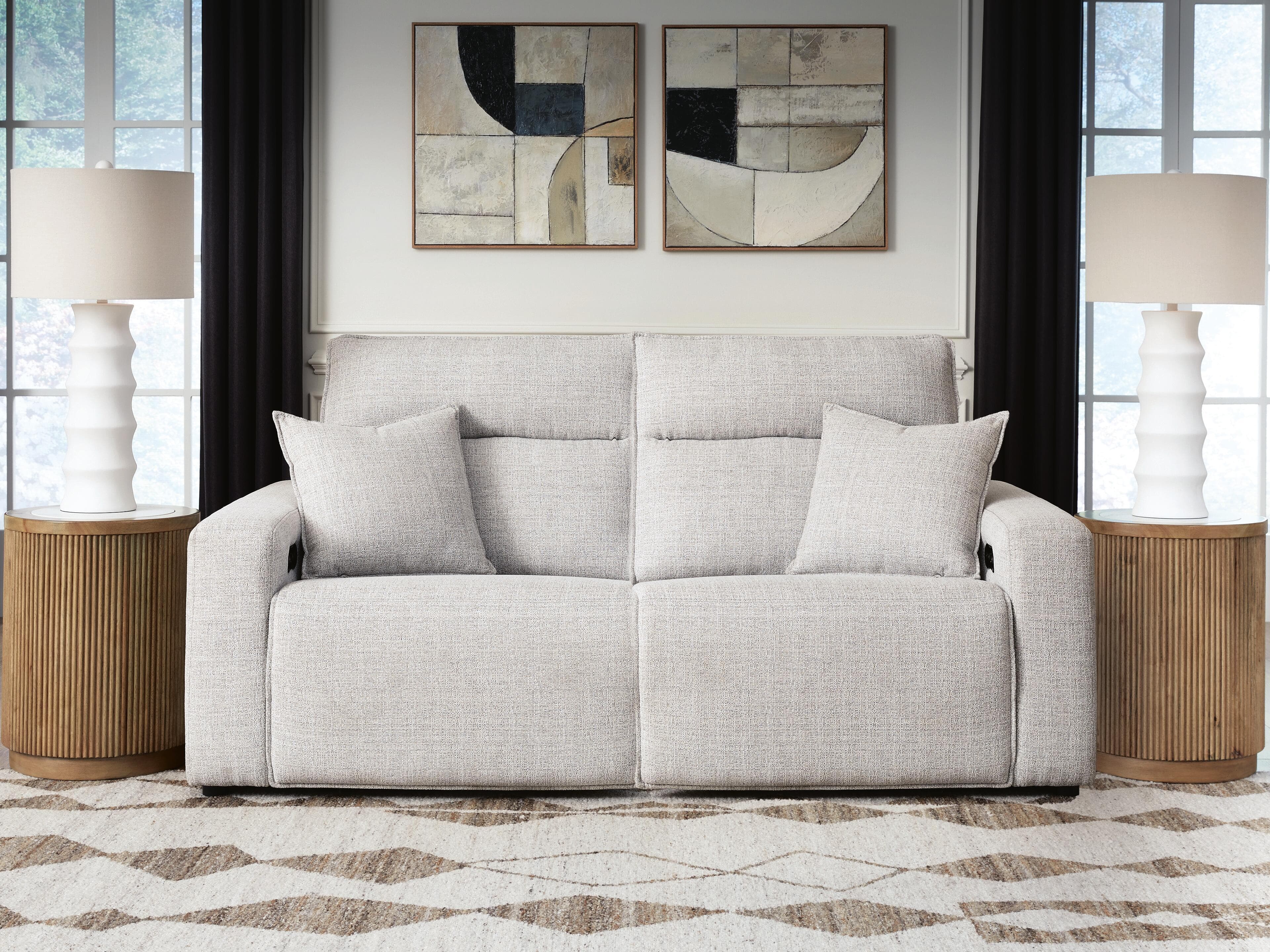 Modmax II - 2-Piece Power Reclining Loveseat - Stone