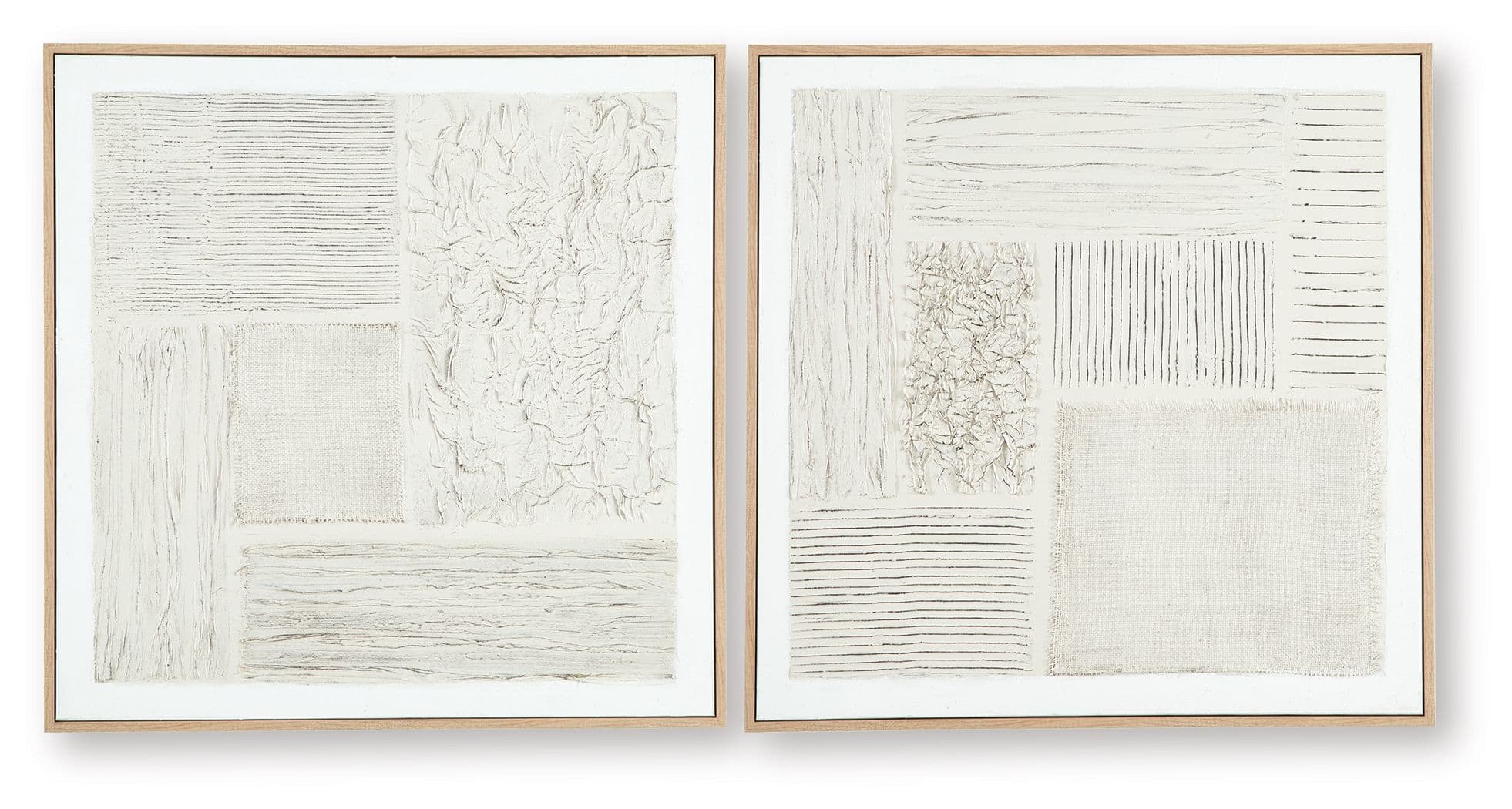 Andorfield - Wall Art Set (Set of 2) - Beige / Black / White