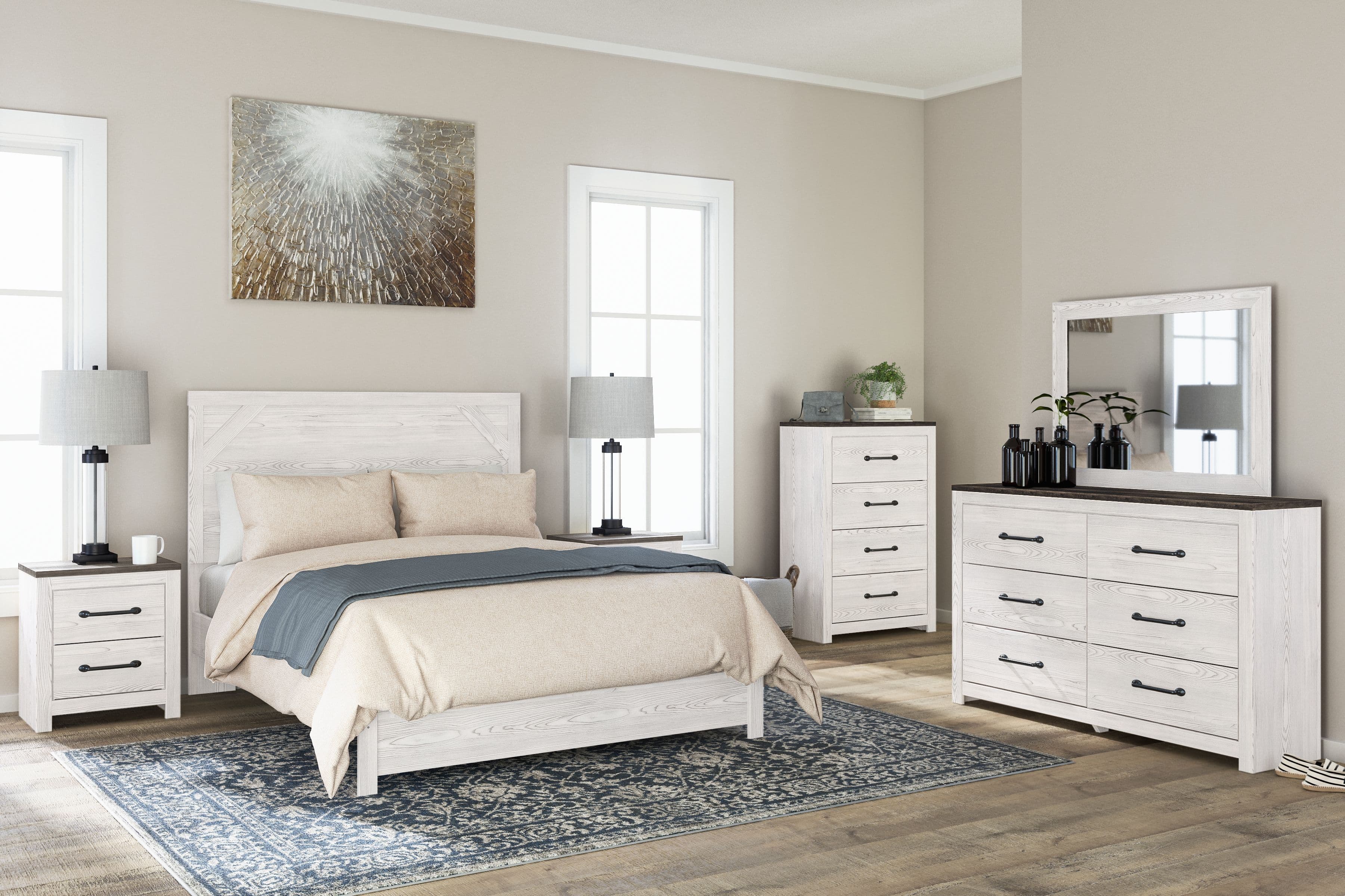 5 Pc. · Dresser, Mirror, Chest, Queen Panel Bed