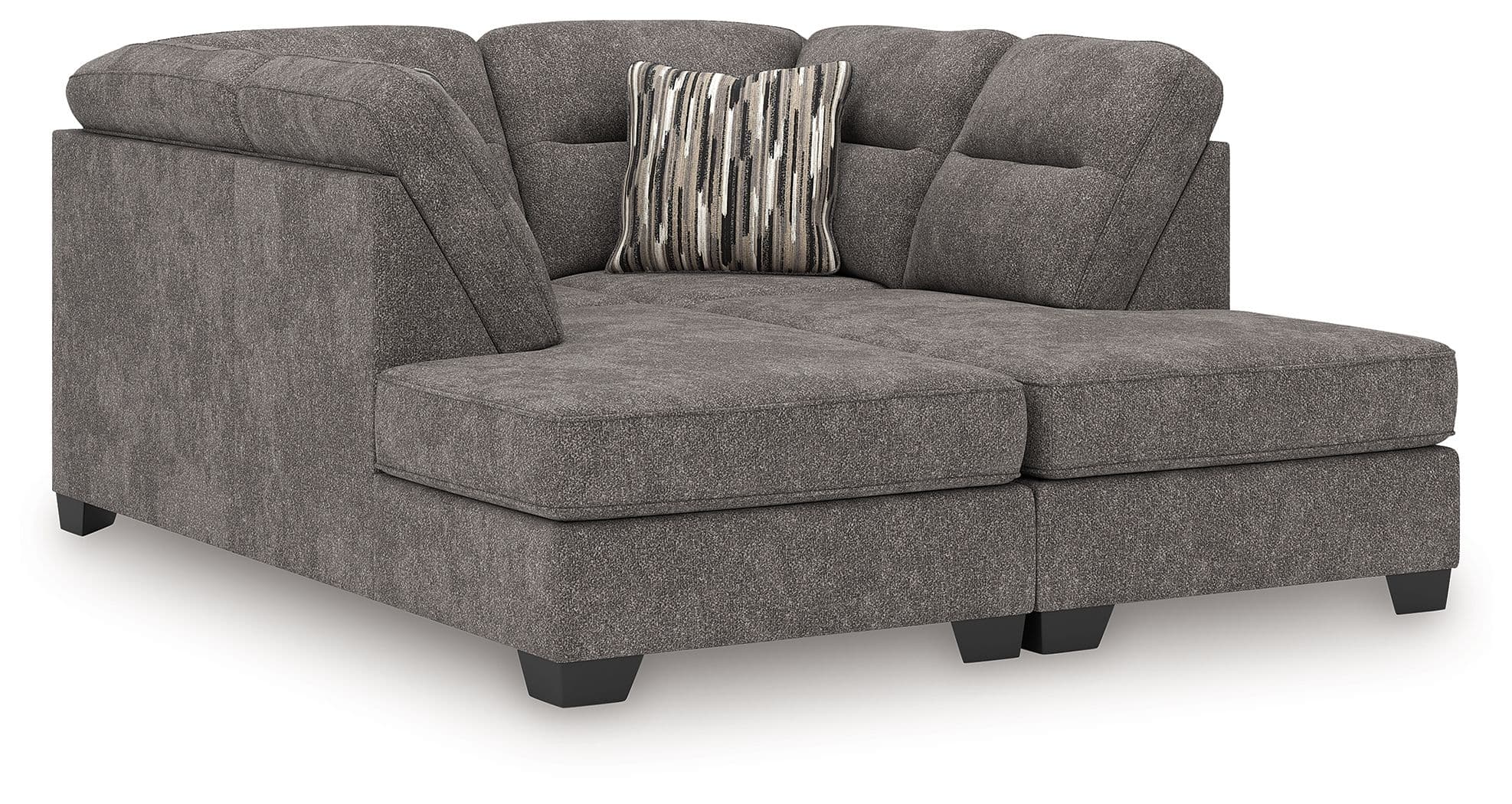 2-Piece Super Chaise · Graphite