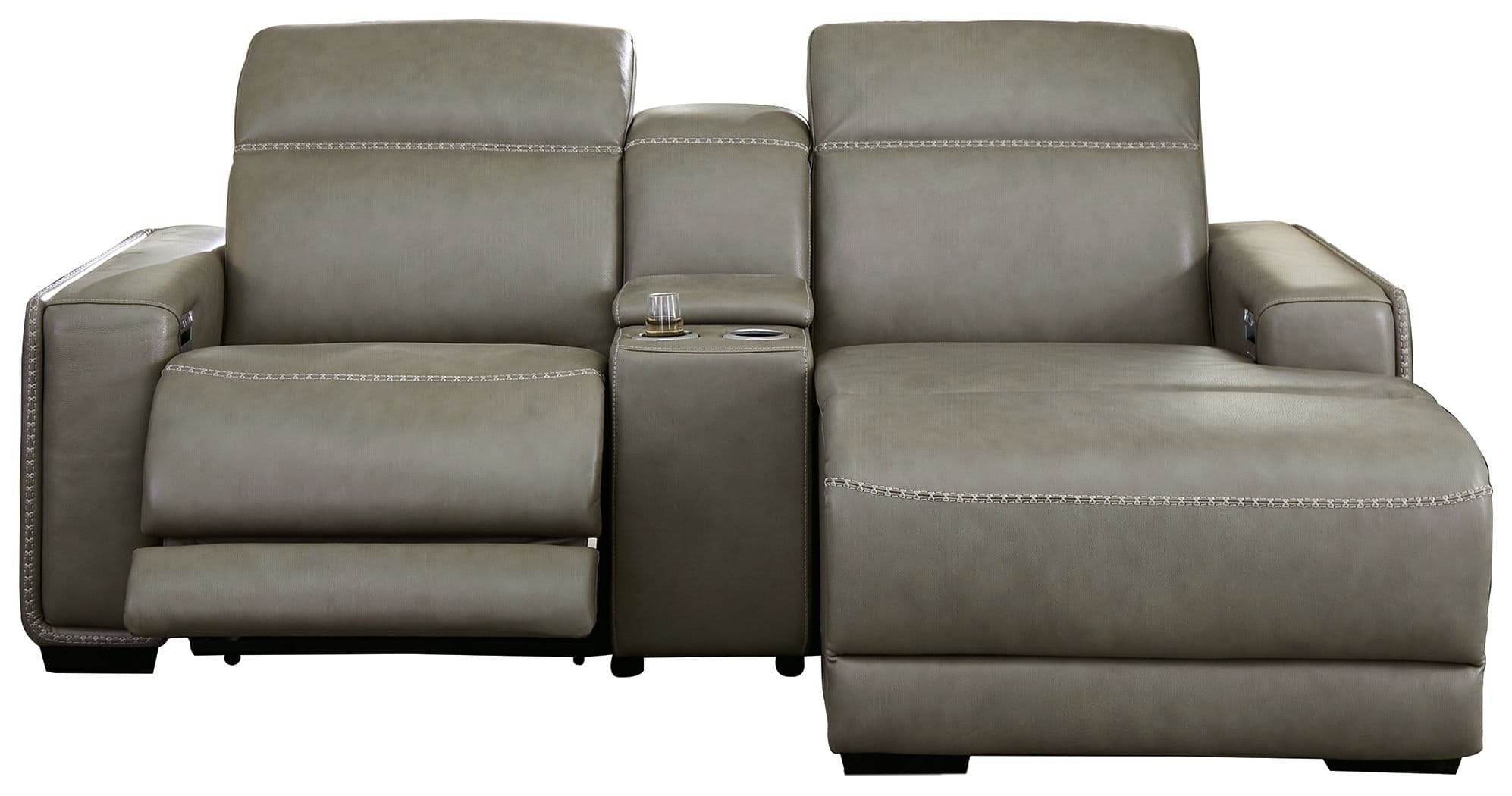3-Piece Power Reclining Sectional With RAF Back Chaise