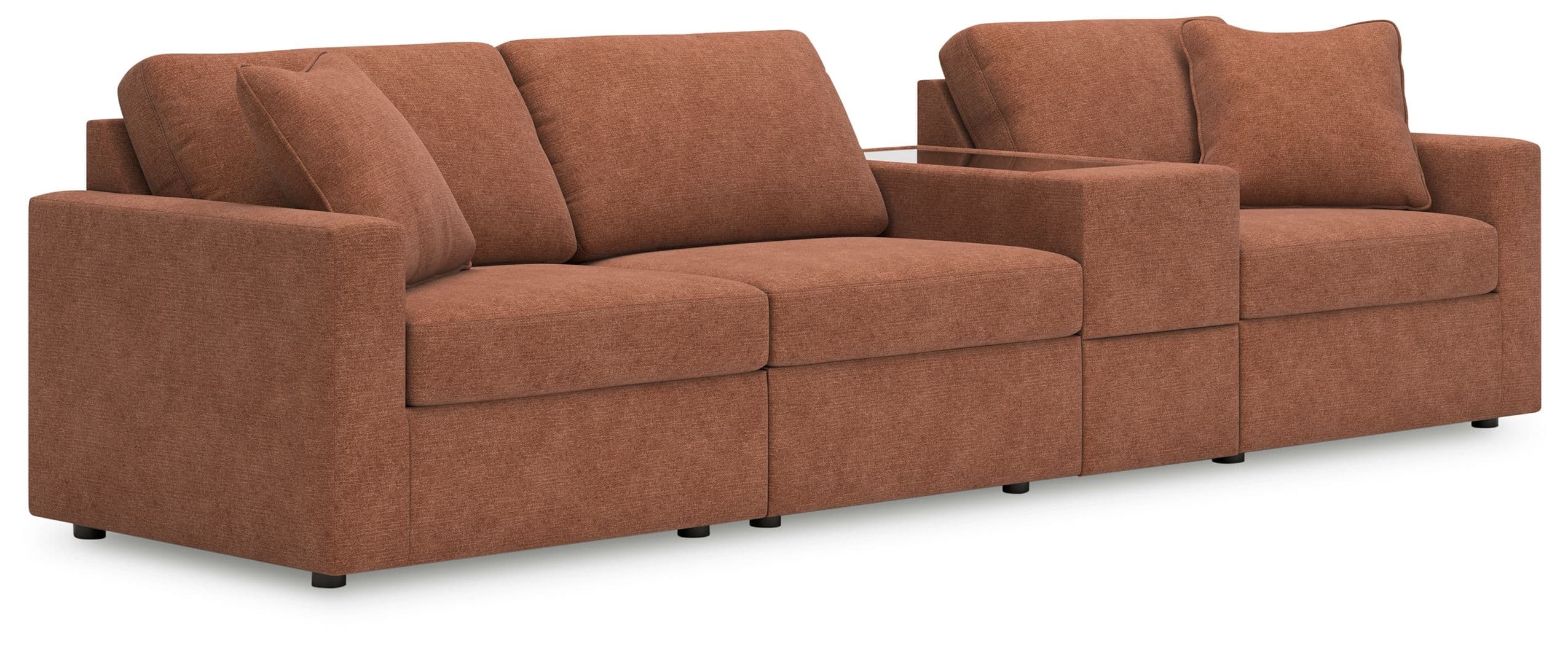 4-Piece Sectional With Storage Console