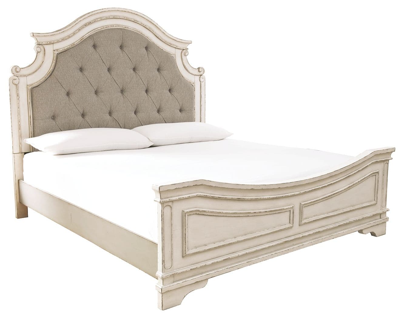 California King Upholstered Panel Bed