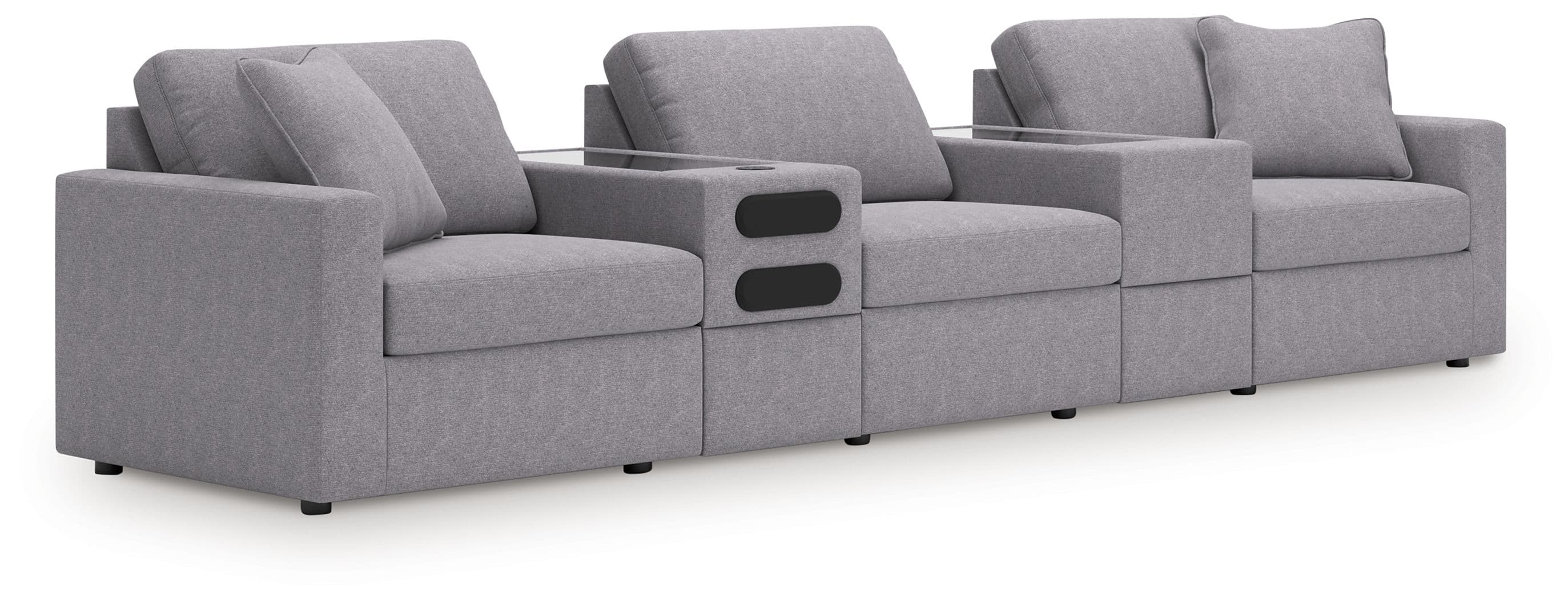5-Piece Sectional With Audio System And With Storage Console