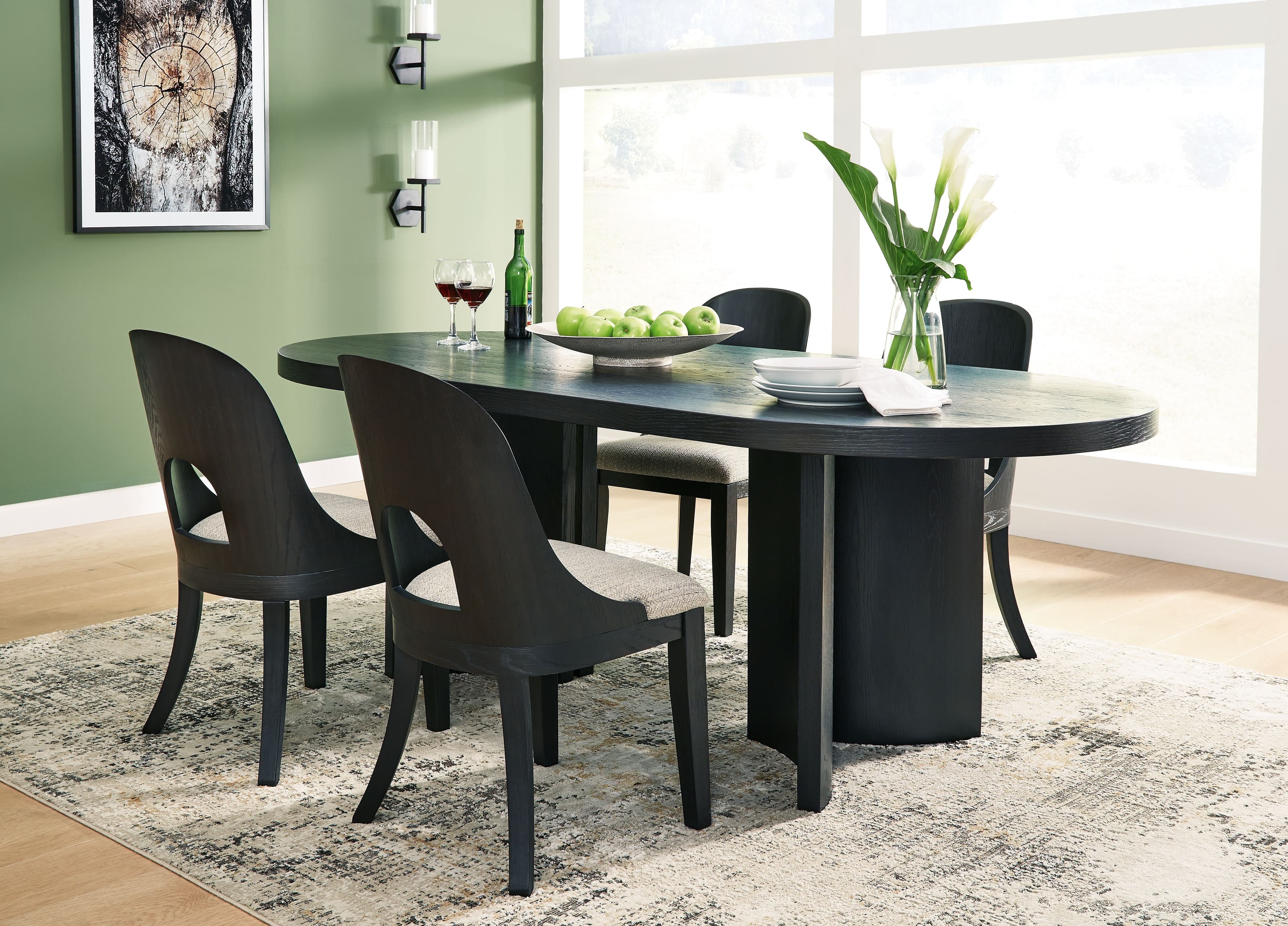 5 Pc. · Dining Table, 4 Side Chairs