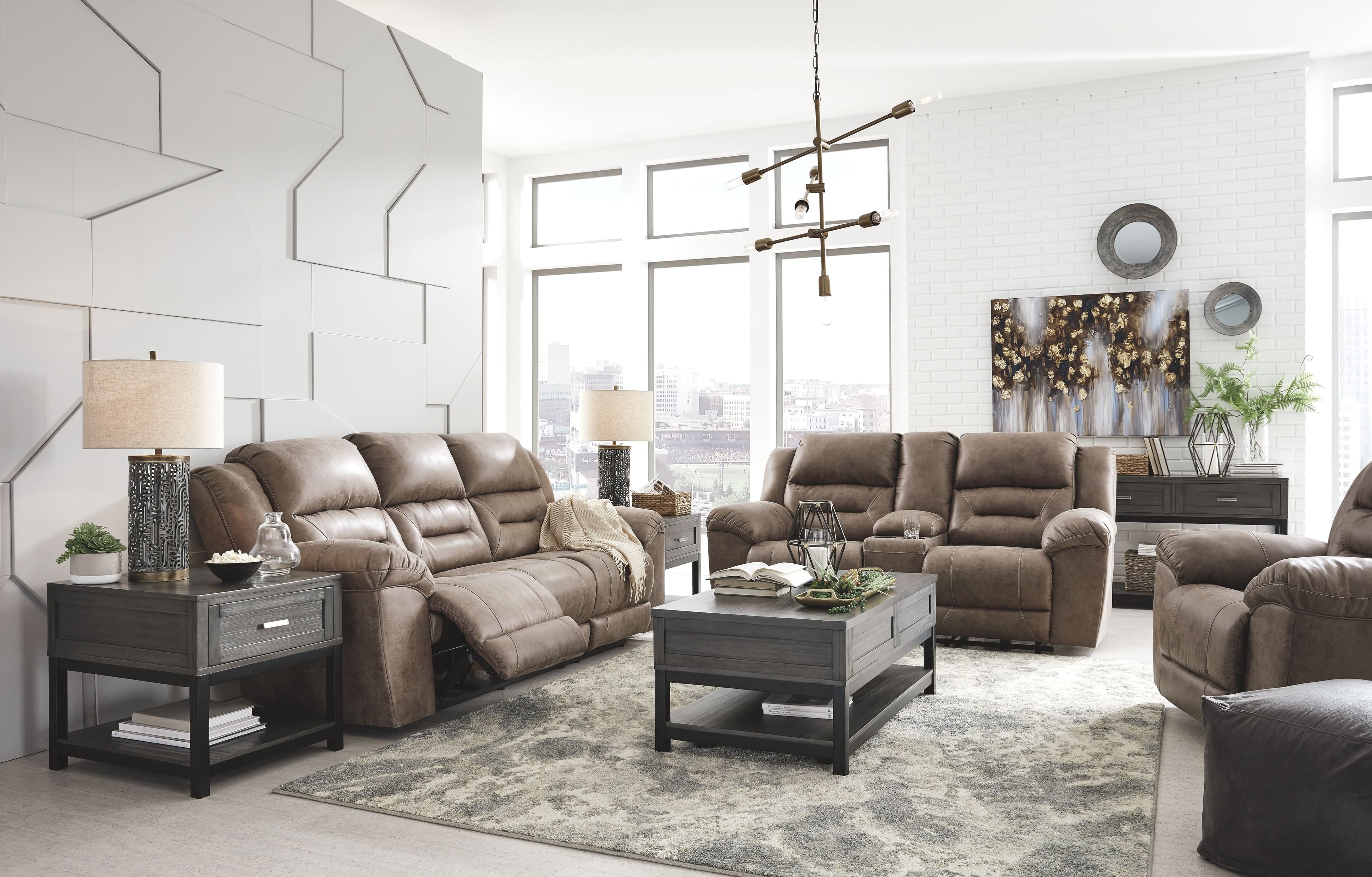 3 Pc. · Reclining Sofa, Loveseat, Rocker Recliner · Fossil