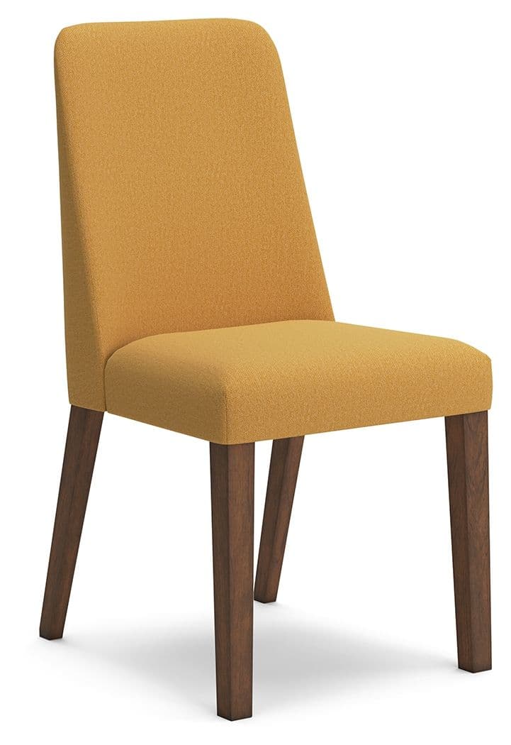 Lyncott - Dining Uph Side Chair (Set of 2) - Mustard / Brown