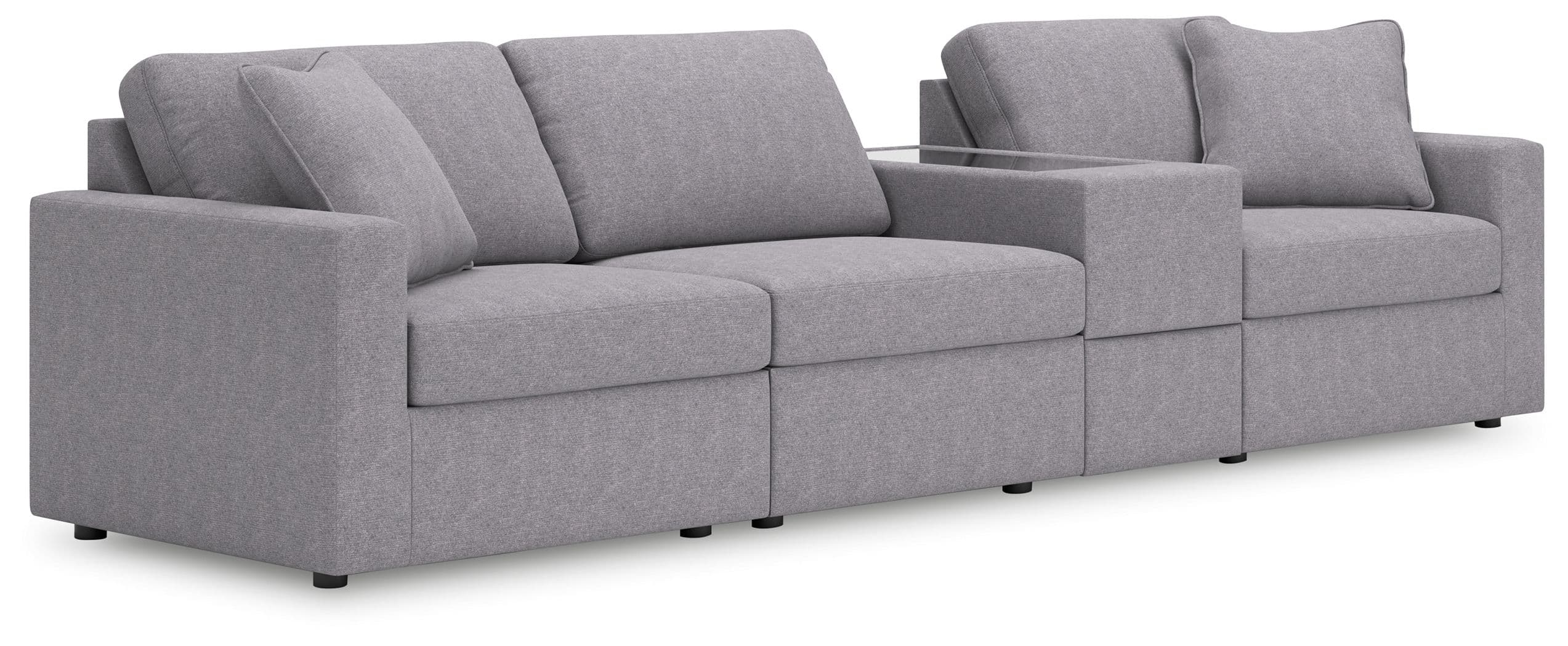 4-Piece Sectional With Storage Console