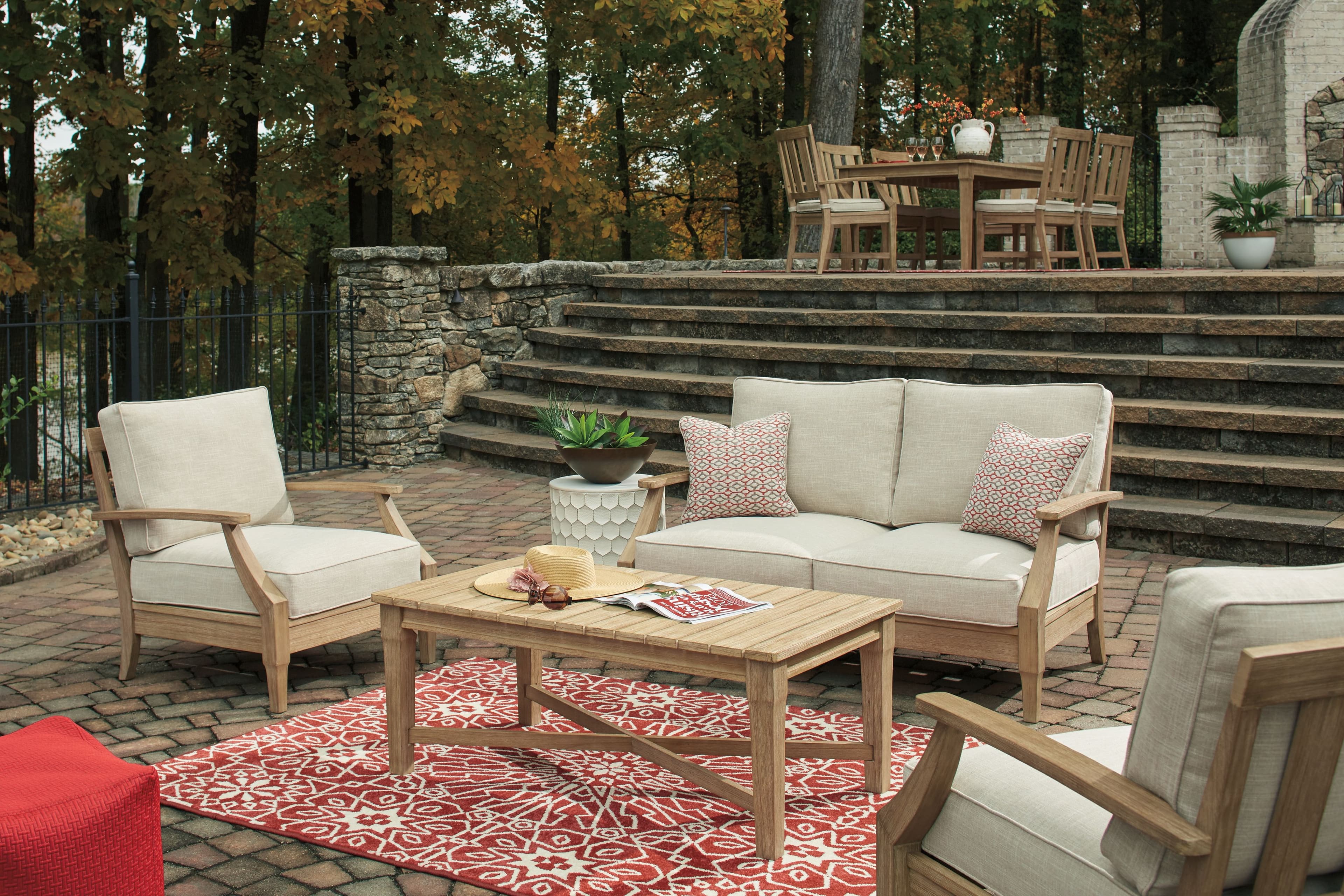 Clare View - 3 Pc. - Lounge Set - Beige