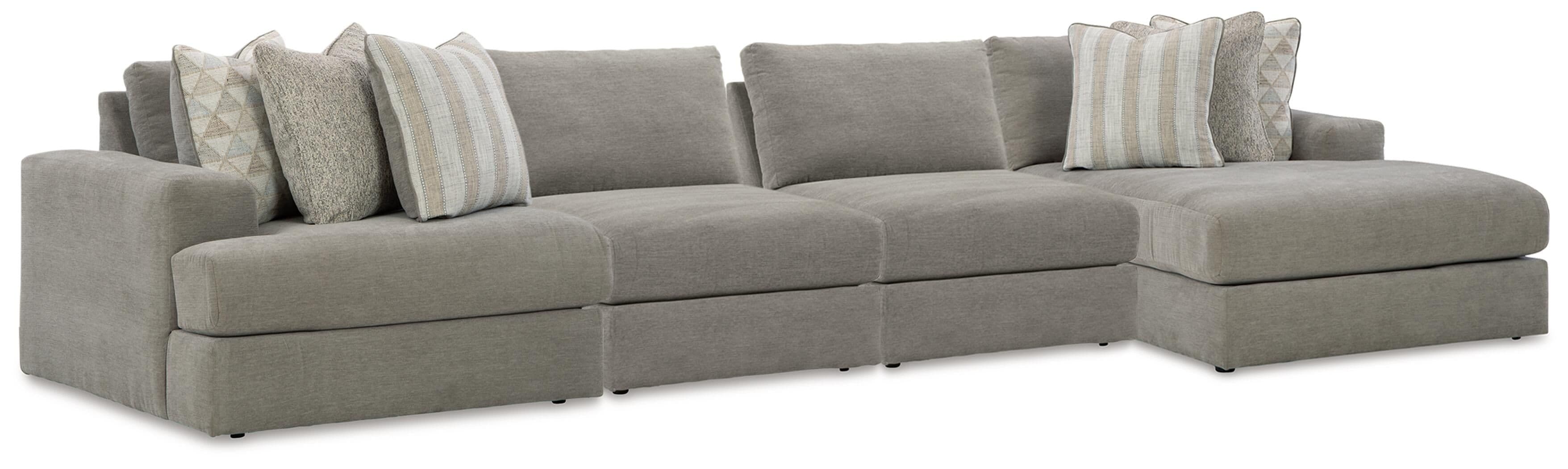 4-Piece Sectional With Raf Corner Chaise
