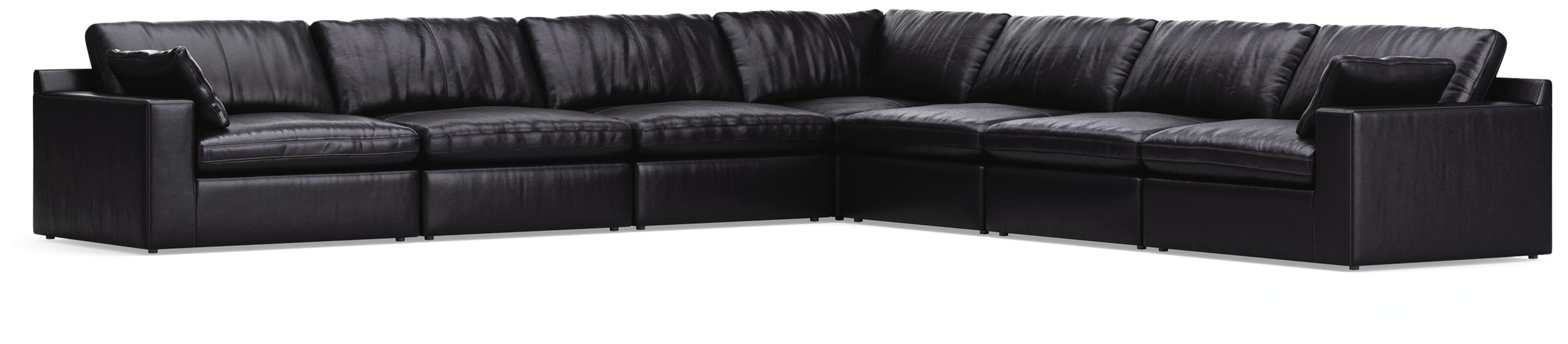 7-Piece Sectional · Black