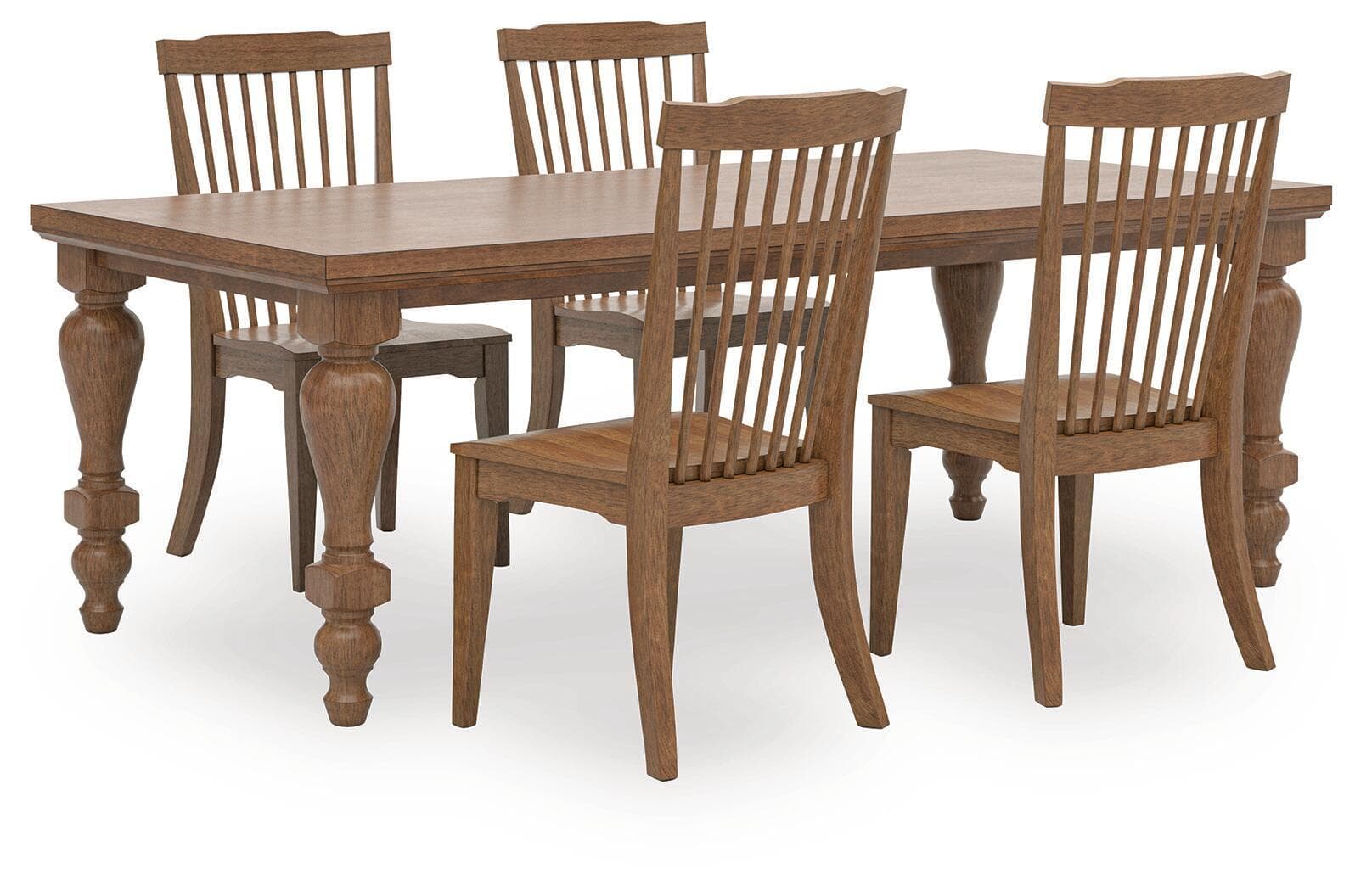 Greddinton - 5 Pc. - Dining Table And 4 Chairs - Brown