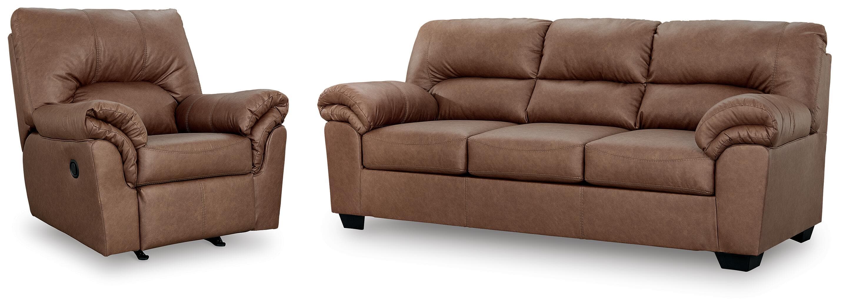 Willowbend - 2 Pc. - Sofa And Recliner - Caramel