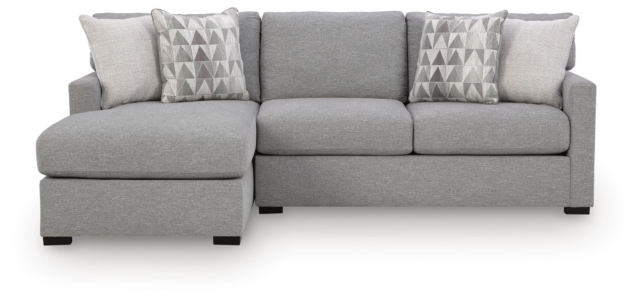 UrbanCrest - 2-Piece Sleeper Sectional With LAF Corner Chaise - Pewter