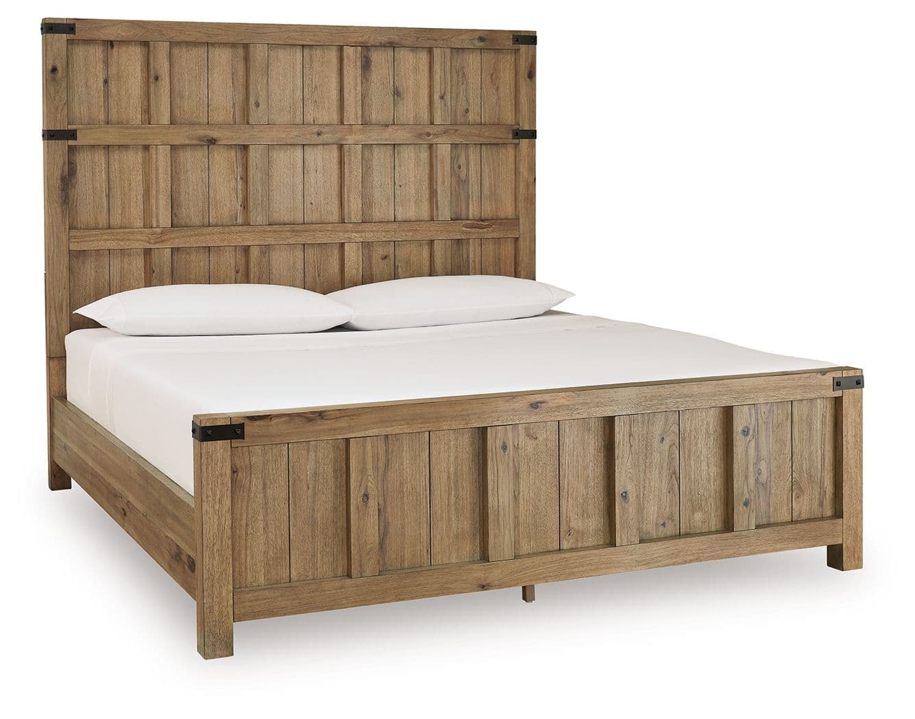 Ridgester - King Panel Bed - Light Brown