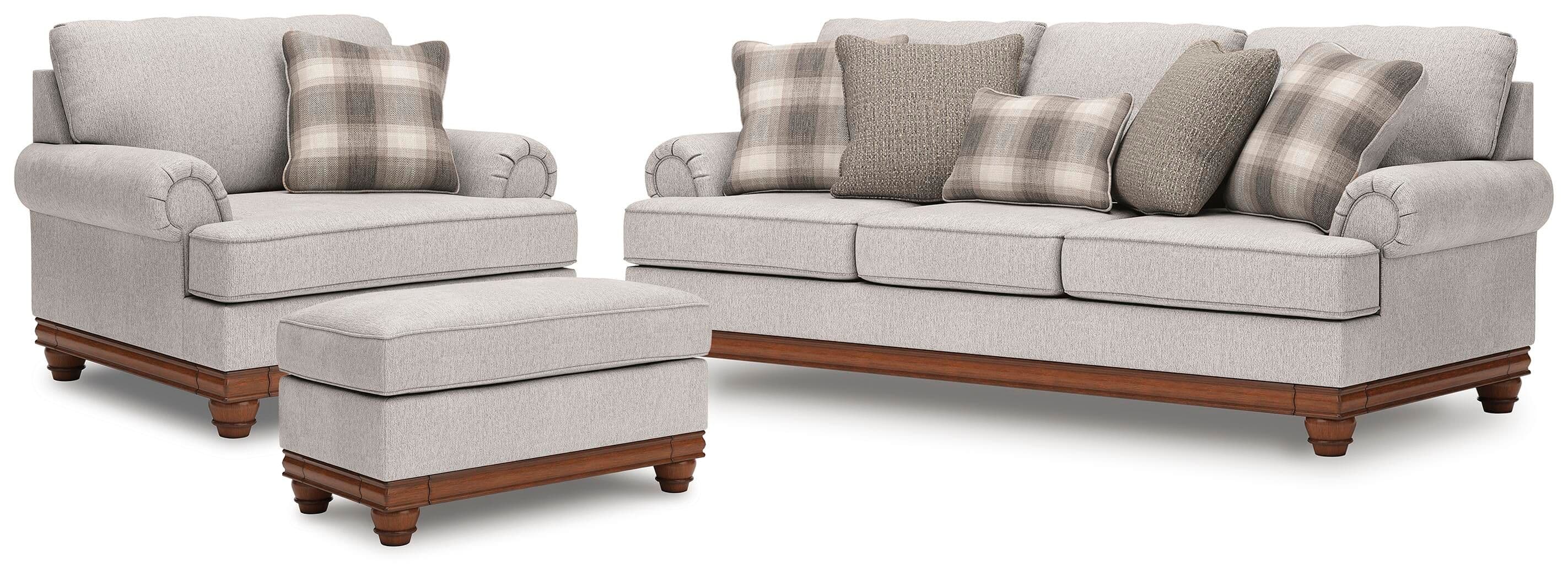Clearbrooke - 3 Pc. - Sofa, Oversized Chair And Ottoman - Sandstone