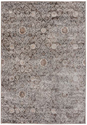Devney - 5' x 7' Rug - Brown / Ivory / Rust