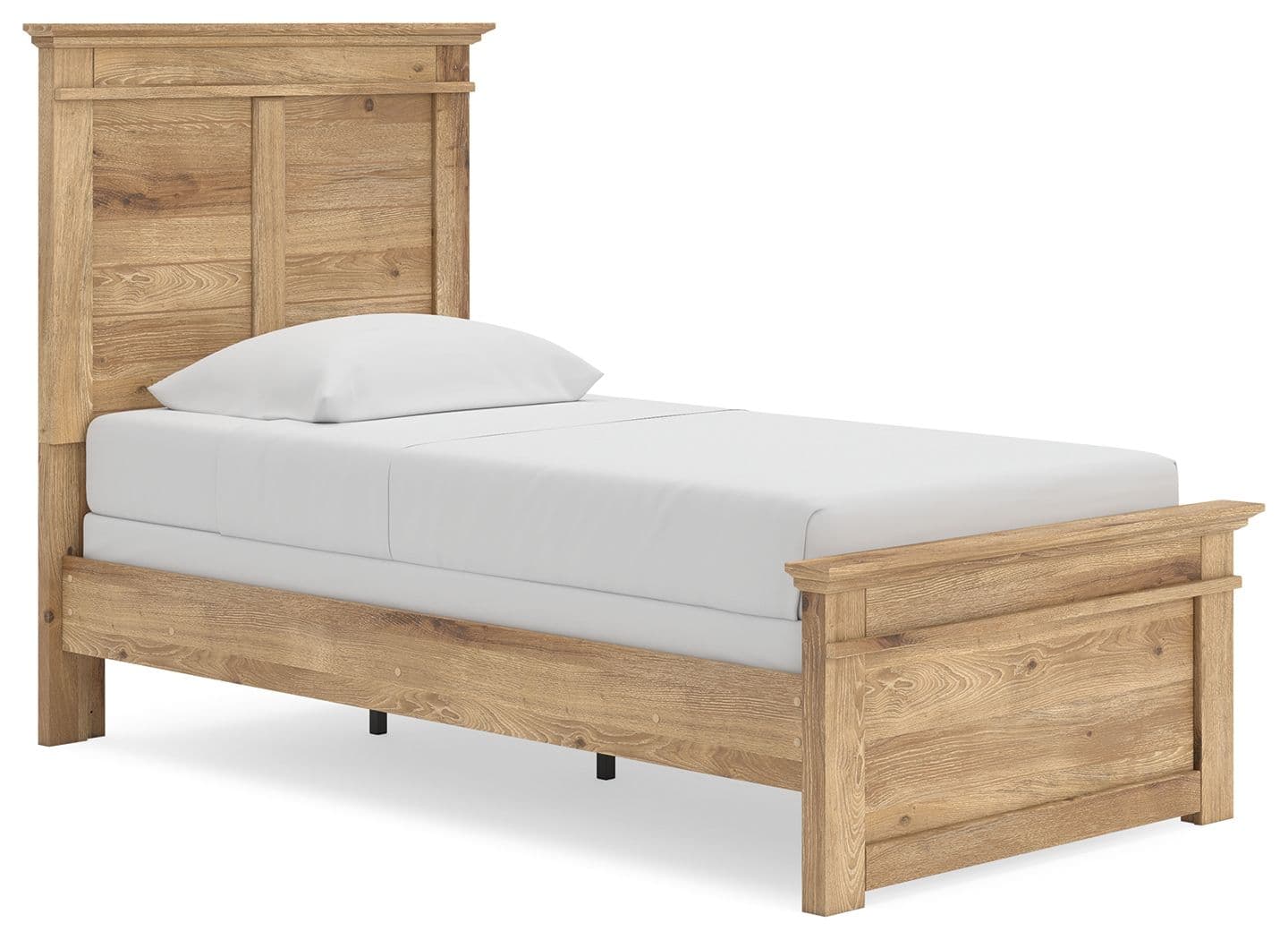 Twin Panel Bed · Tan