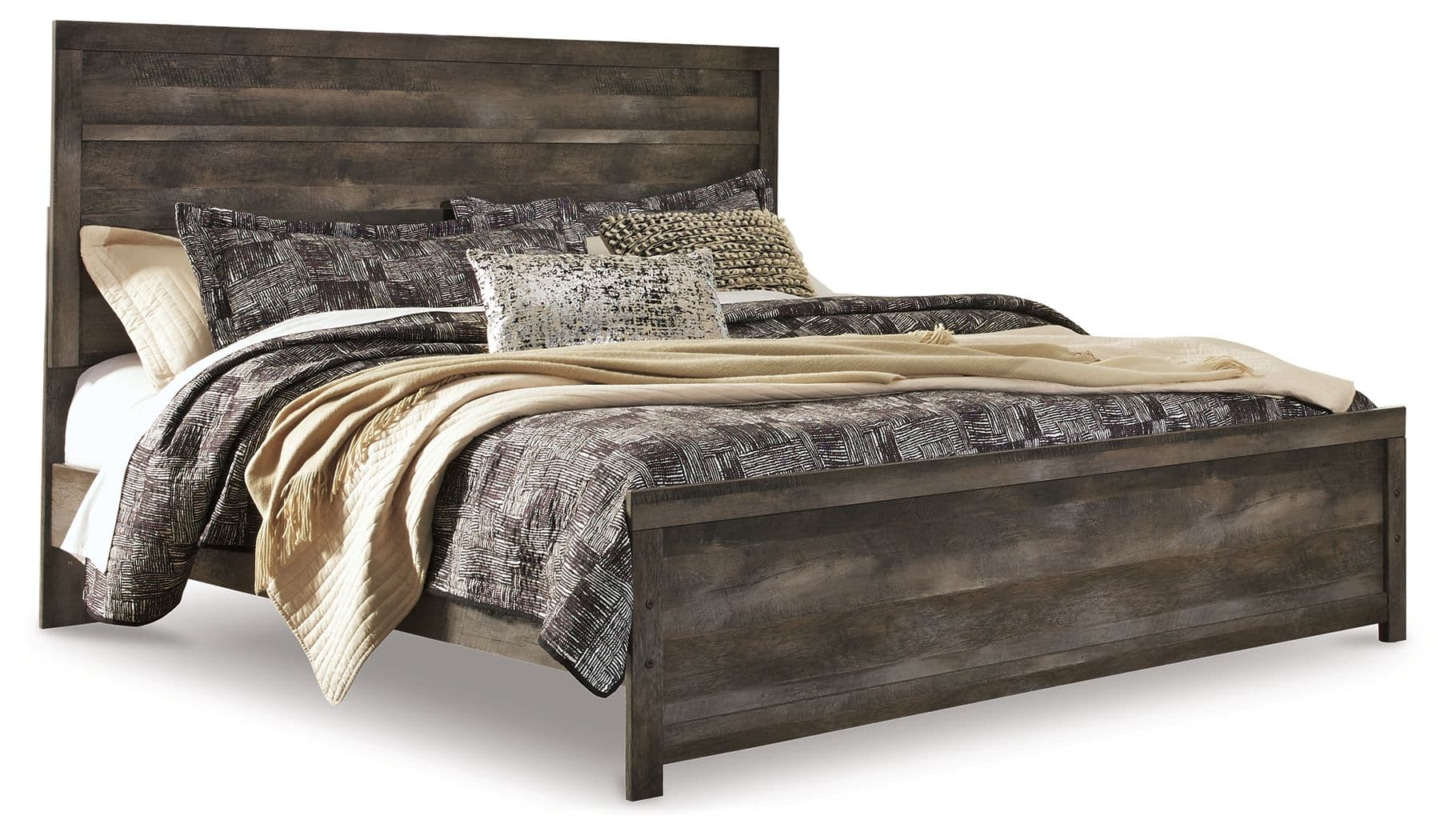 Wynnlow - King Panel Bed - Gray