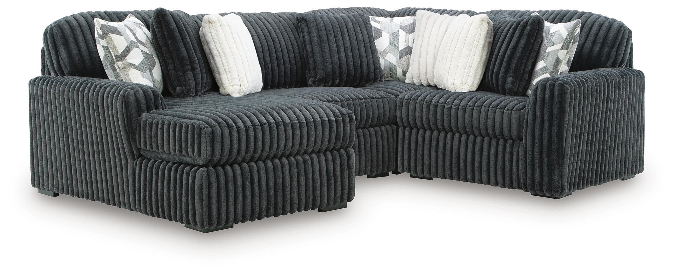 4-Piece Sectional With LAF Corner Chaise And Armless Chair