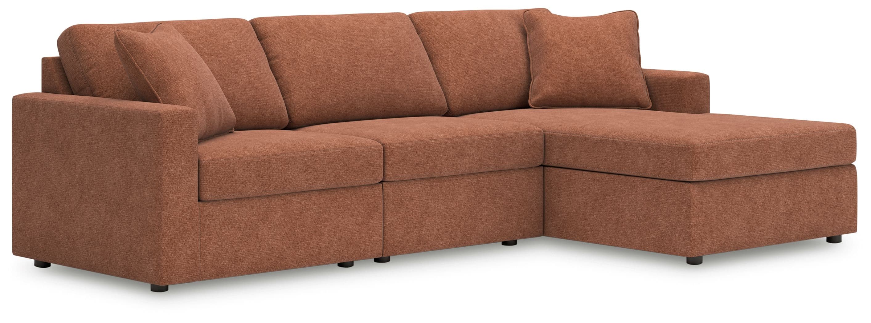 3-Piece Sectional With Raf Corner Chaise