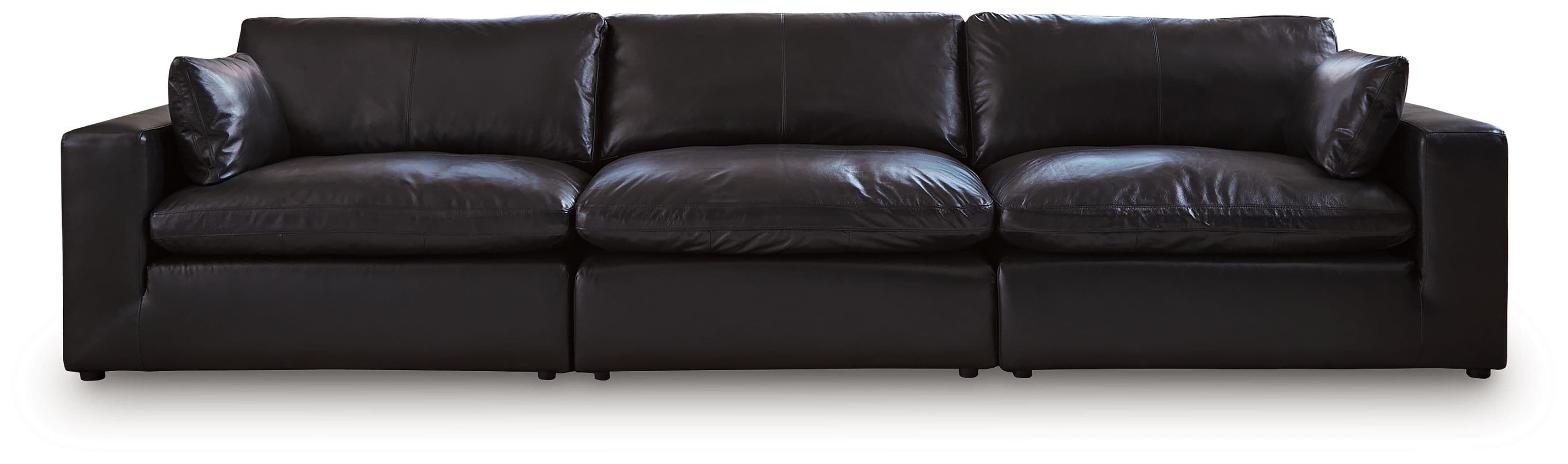 3-Piece Sectional Sofa · Black