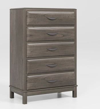 Mazing - Five Drawer Chest - Gray