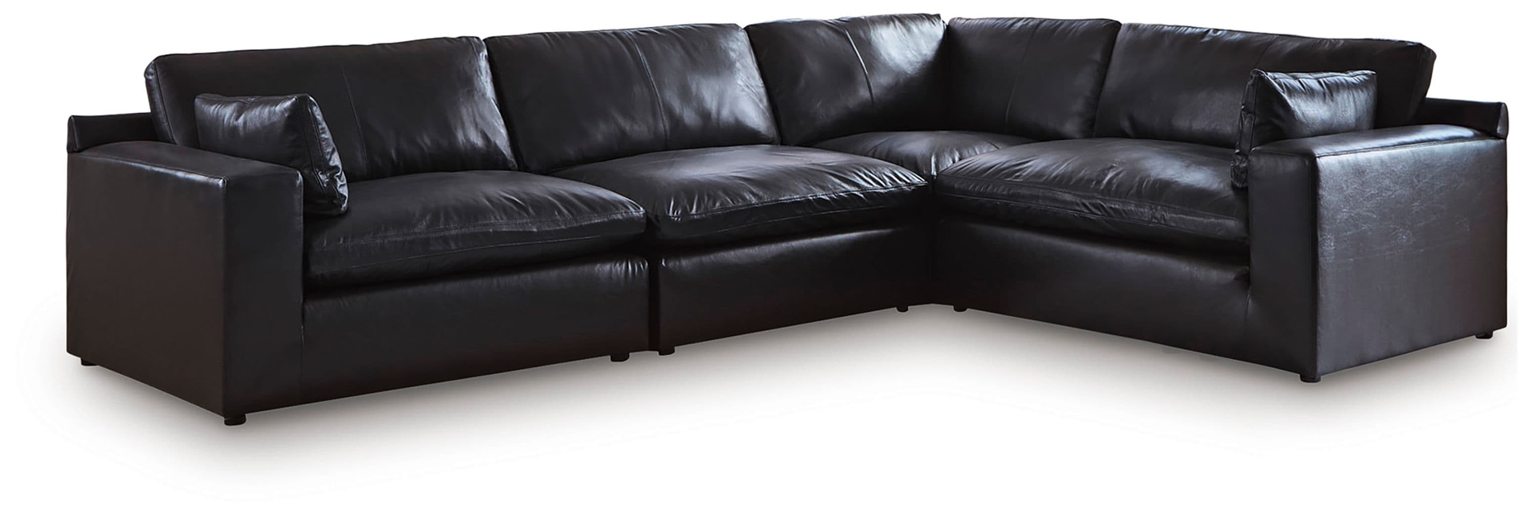 4-Piece Sectional · Black
